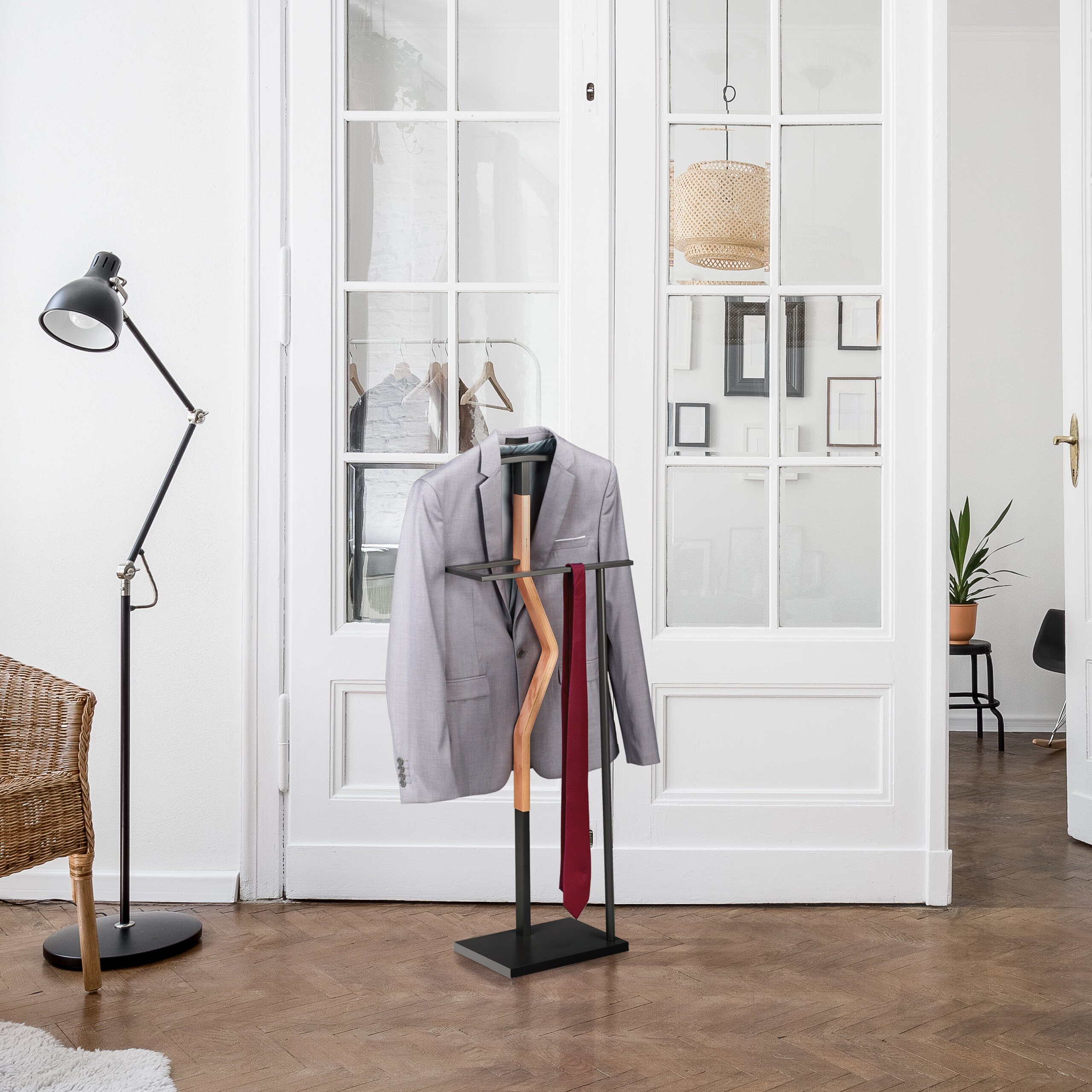 relaxdays Herrendiener Freistehender Herrendiener