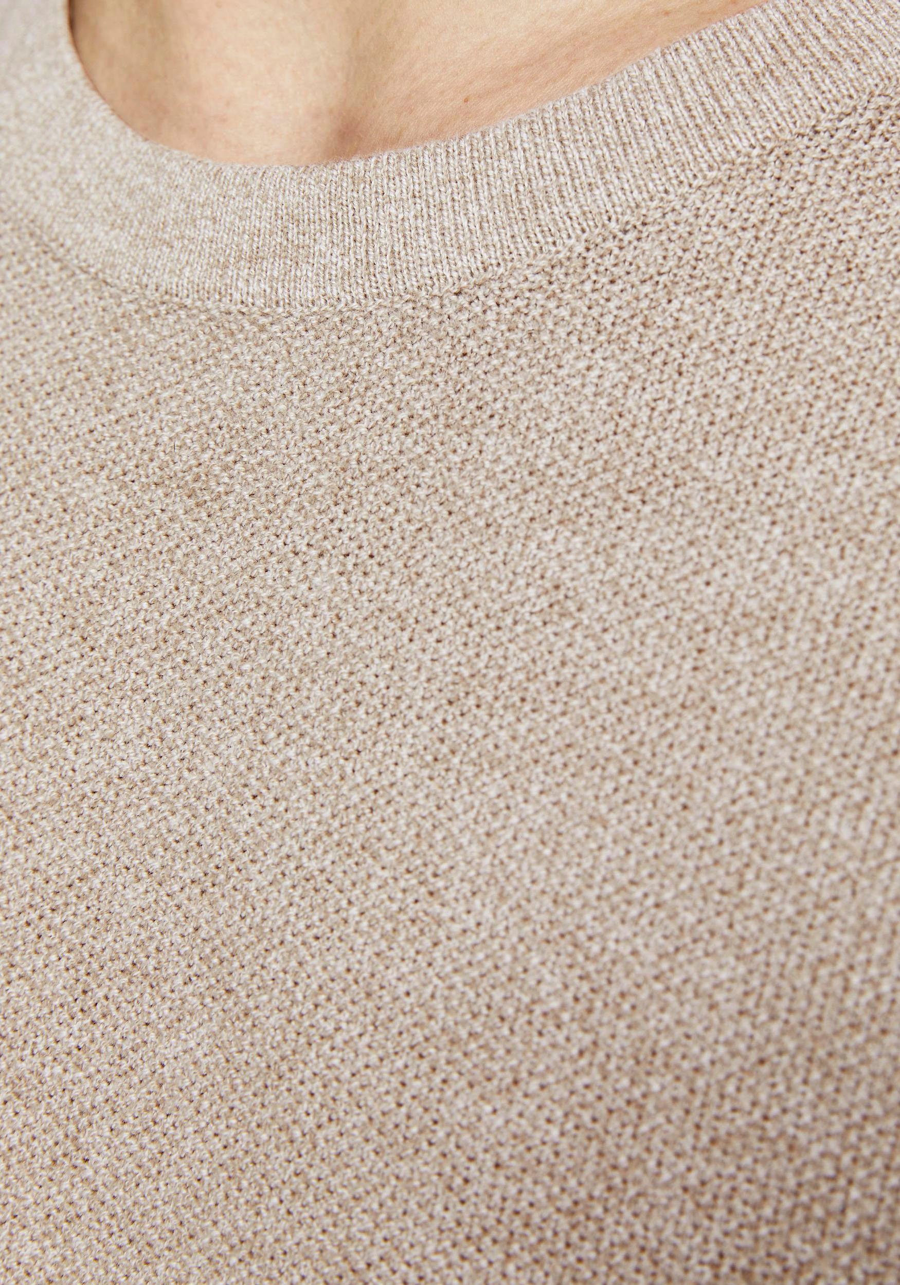 Jack & Größe 6XL bis beige Rundhalspullover Jones KNIT CREW GUSTAV