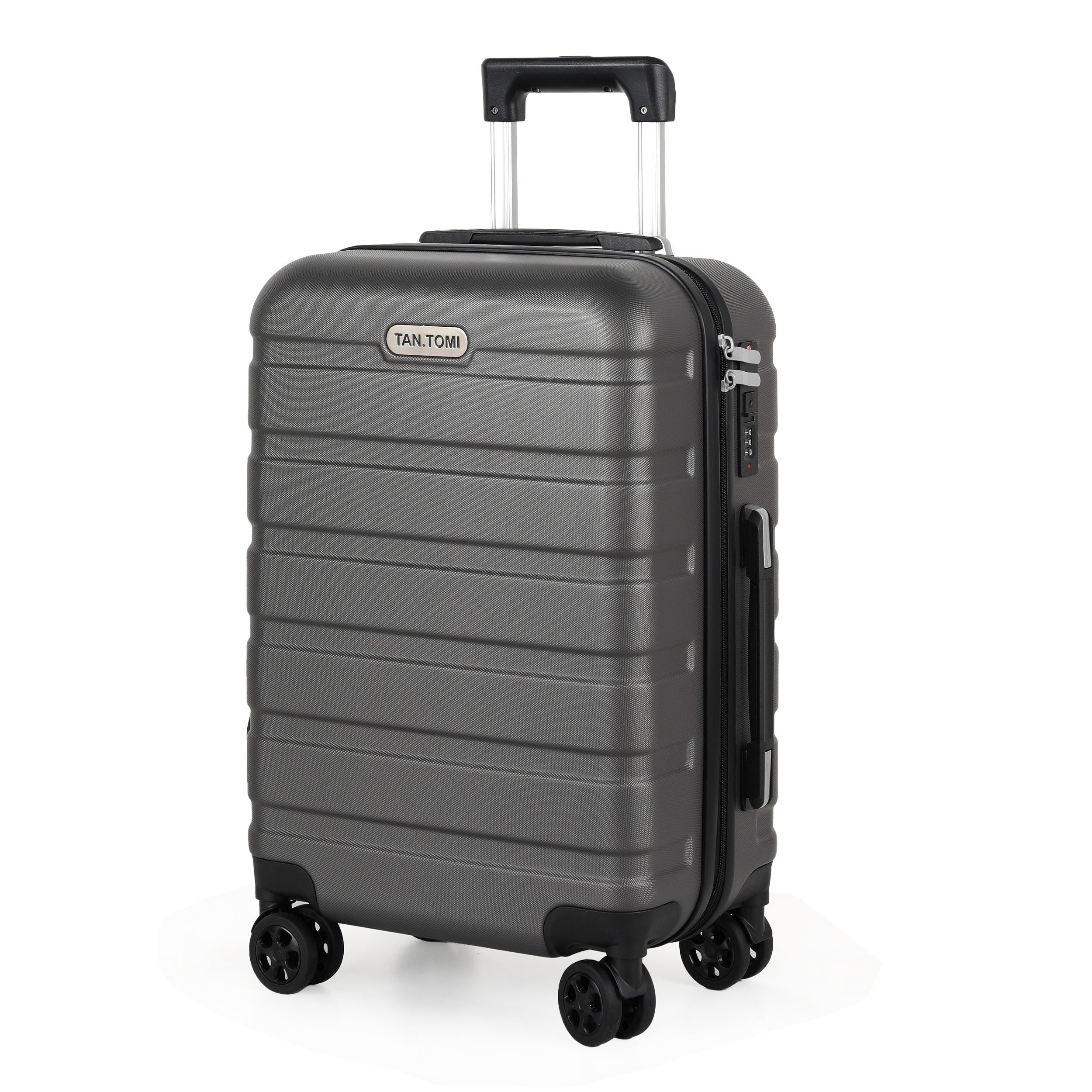TAN.TOMI Handgepäckkoffer Koffer Hartschale Leicht Reisekoffer ABS Geräumig Haltbar(M L XL), 4 Rollen, Trolley Handgepäck Große Kapazität mit 4 Rollen und Zahlenschloss
