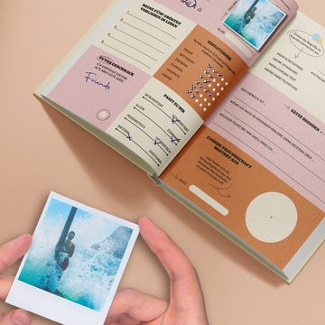 Simon & Jan Poesiealbum Freundebuch für Erwachsene - Witziges Freundebuch, Innovative Kategorien und tolles Retro Design