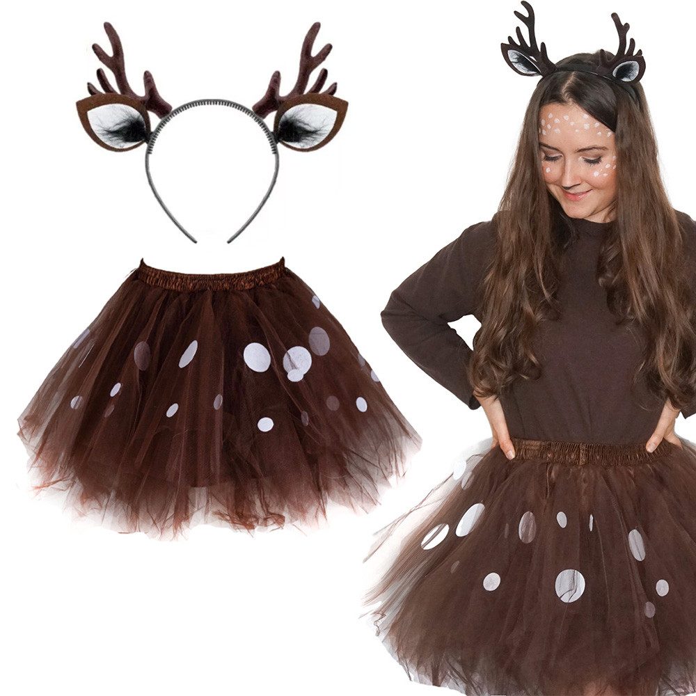 Goldschmidt Kostüme Kostüm Reh Set Tüllrock und Geweih