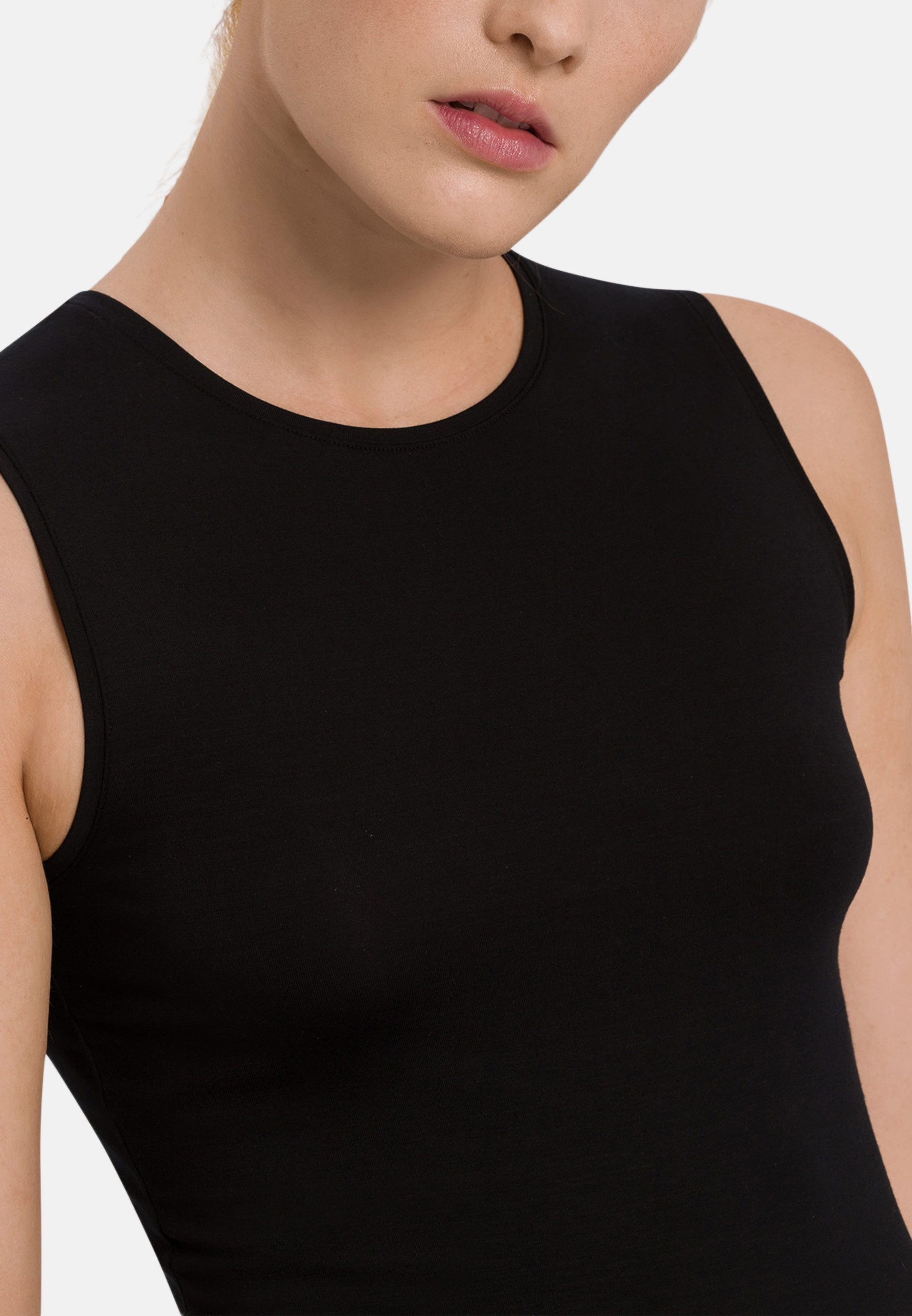 Hanro Unterhemd Soft Touch (1-St) Unterhemd / Top - Blickdicht - Zeitloses, schlichtes Top