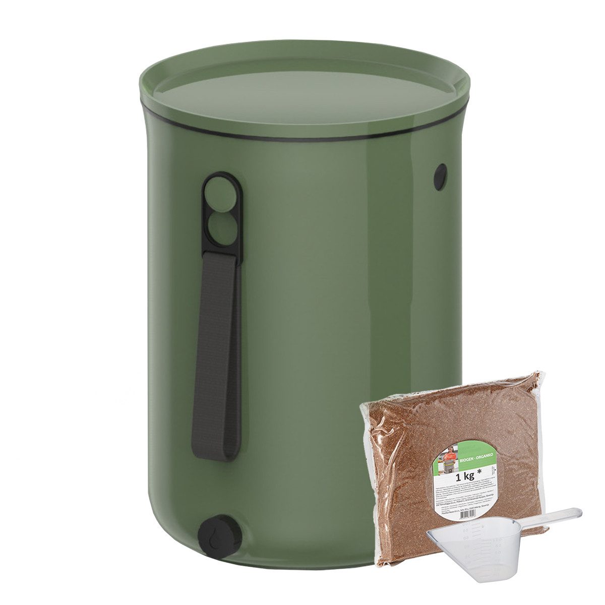 skaza Exceeding Expectations Biomülleimer Bokashi Organko 2, Küchenkomposter 9,6L Geruchsdicht Bokashi Fermentation mit Zubehör
