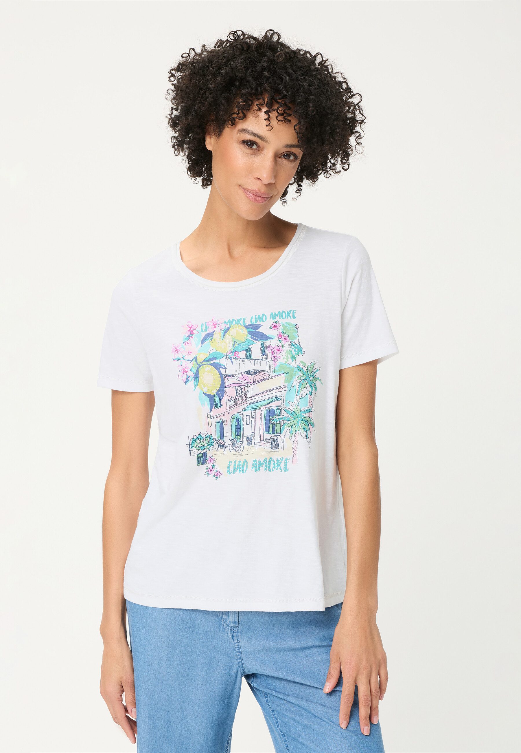 Olsen T-Shirt Shirt mit Placement-Print