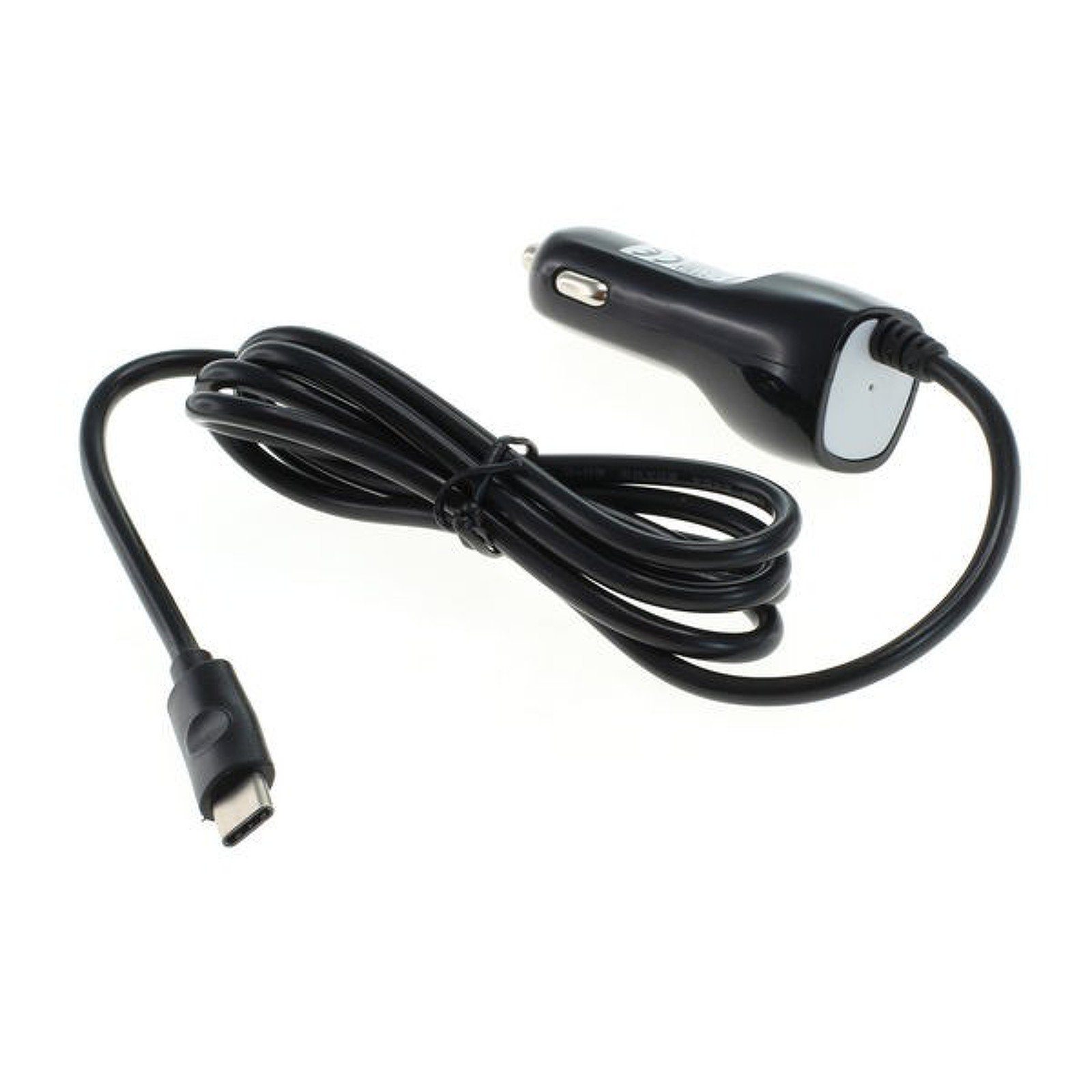 Powery KfZ-Ladekabel Autoladegerät Typ C (USB-C) 1A für Zigarettenanzünder Autoladekabel, (0 cm)