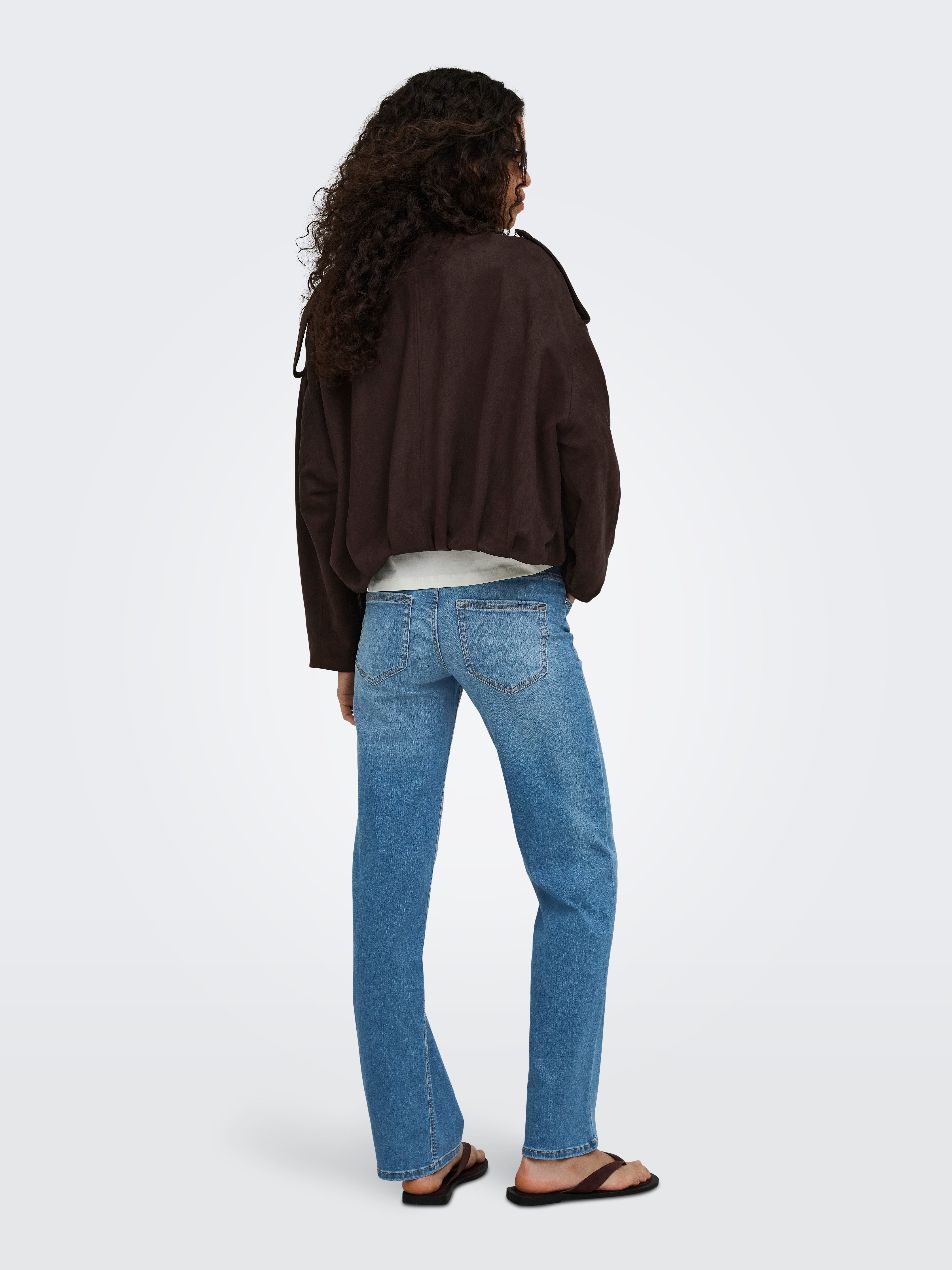 ONLY Straight-Jeans ONLWINNIE MID STRAIGHT DNM Baumwollmischung, straight fit, mid waist – Bild 4 von 5