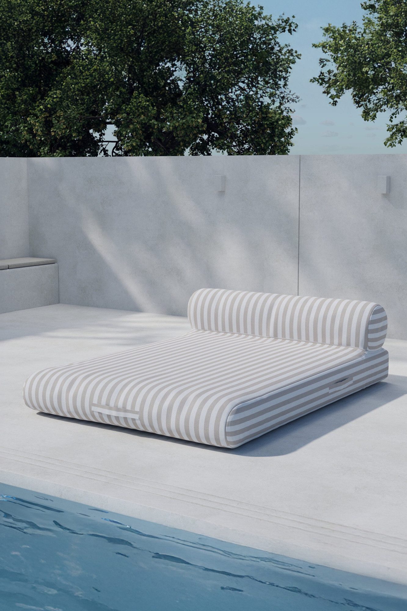 Venture Home Chillkissen Redang, flexibles Loungekissen für entspannte Outdoor-Momente, Sonnenliege minimalistisch, Stoffbezug, outdoor-geeignet, leicht
