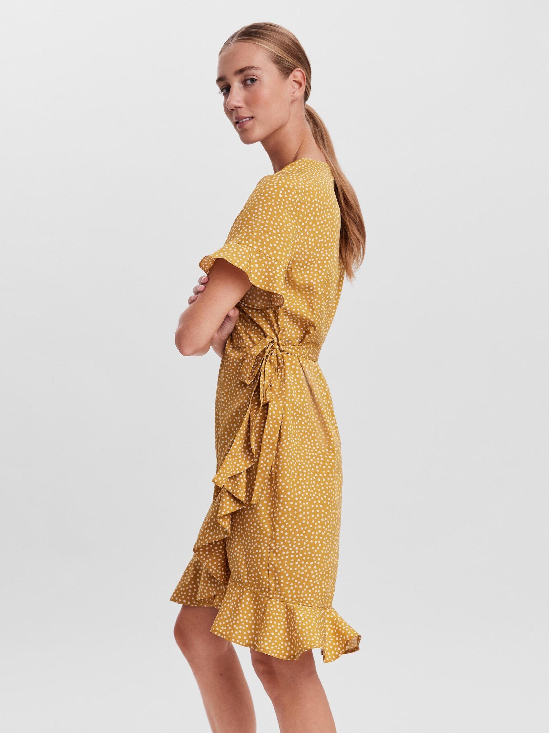 Vero Moda Minikleid VMHenna (1-tlg) Wickel-Design