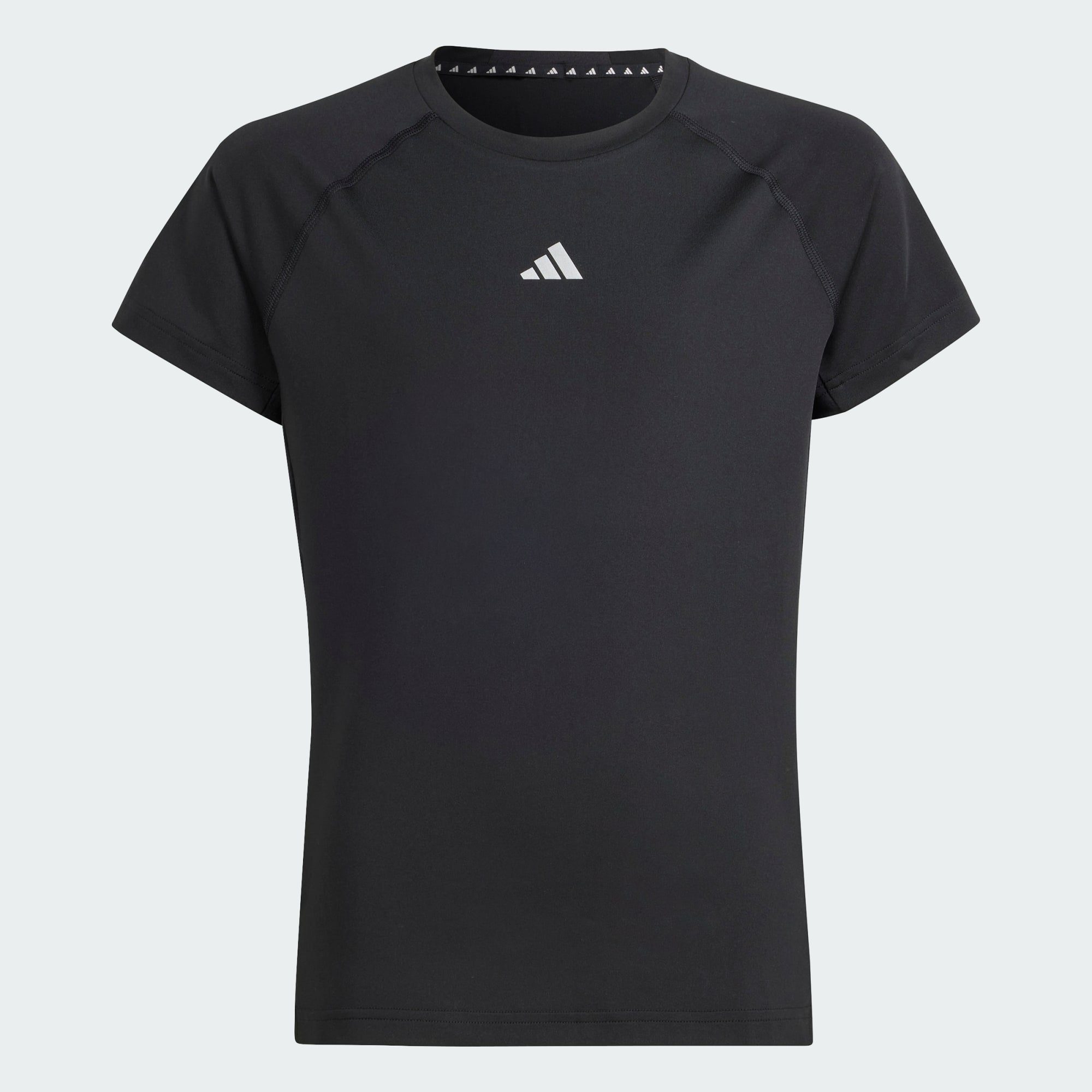 Reflective Performance adidas T-Shirt Black / KIDS T-SHIRT Silver