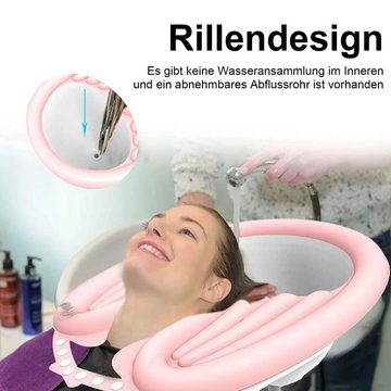 Daisred Waschbecken Mobiles Aufblasbares Haarwaschbecken für Bettlägerige