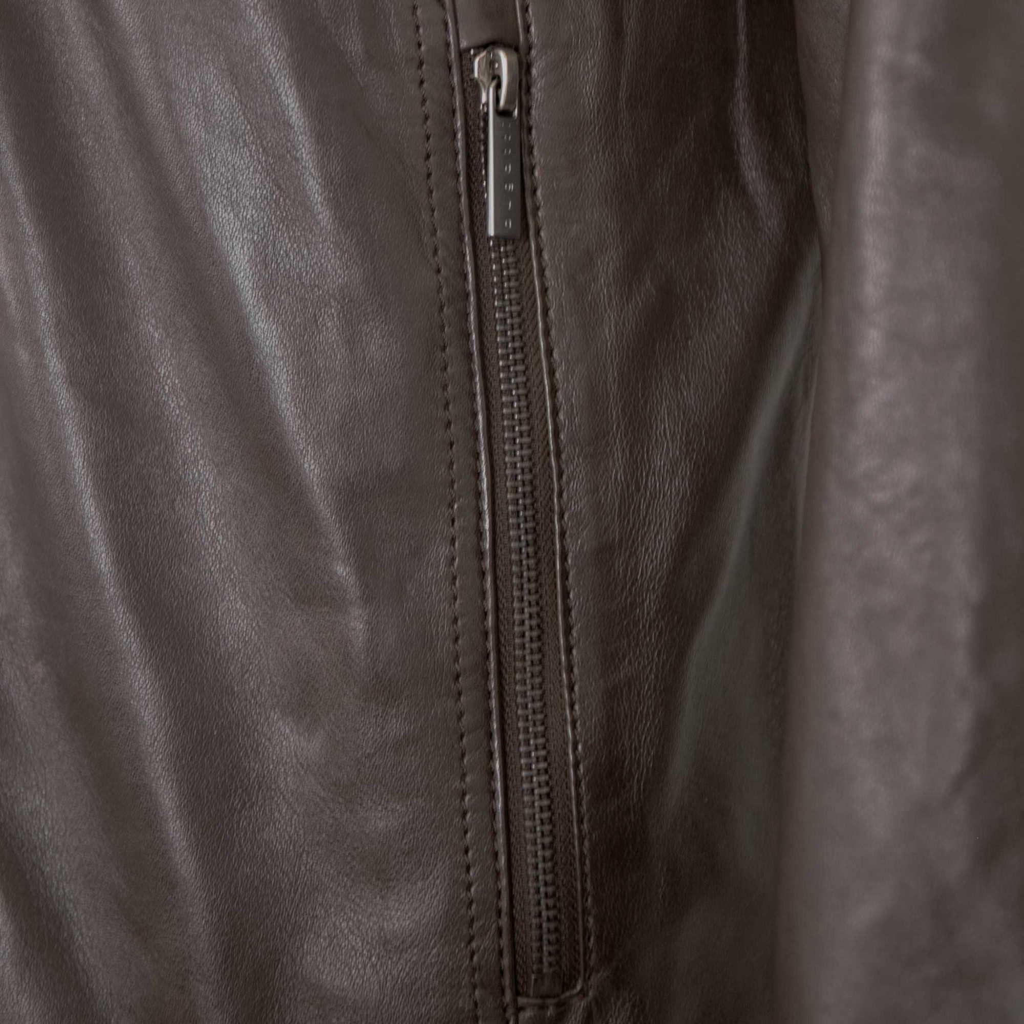 bugatti Lederjacke BGT-022/M Bugatti - Herren Lederjacke Lammnappa dunkelbraun