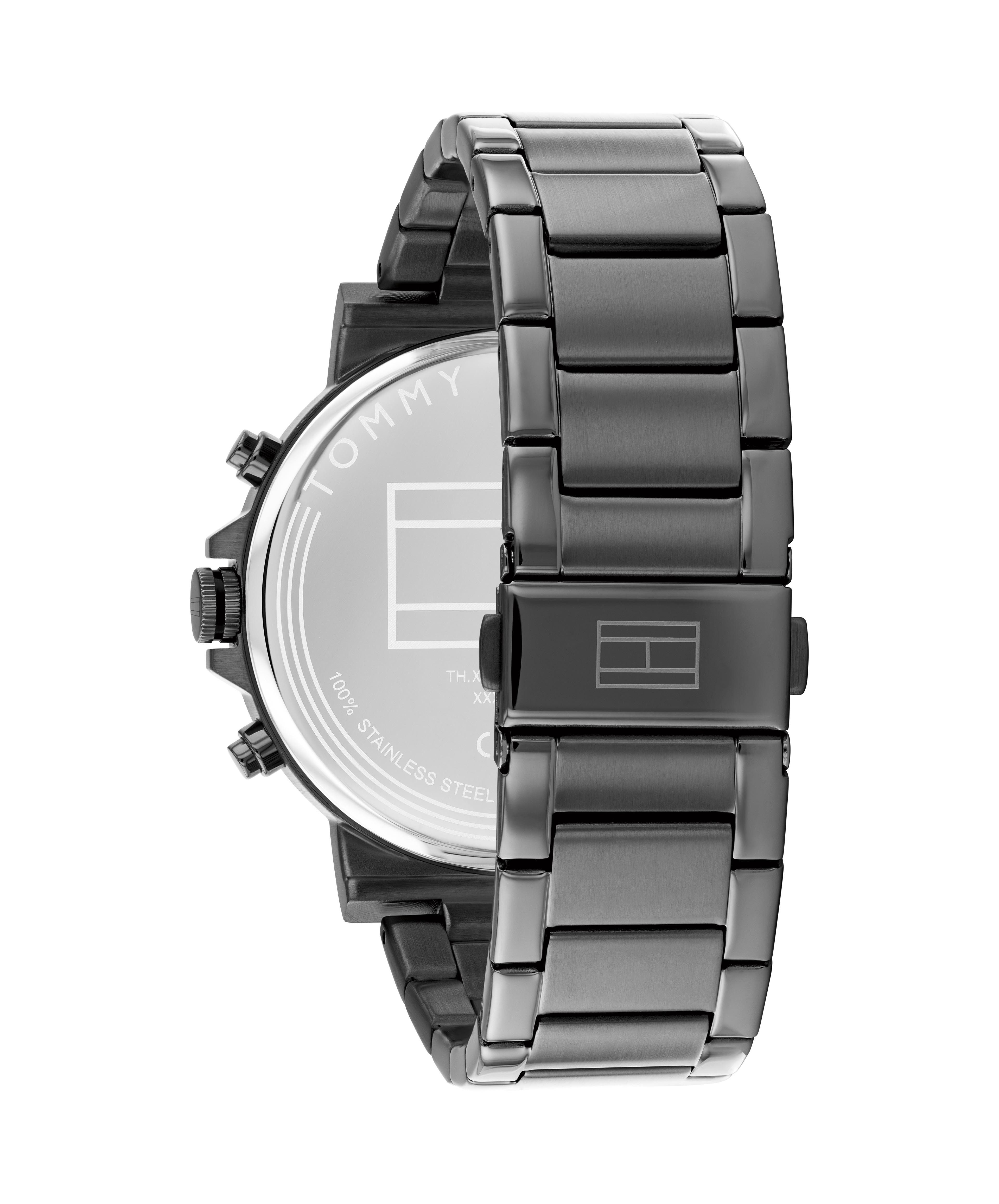 Tommy Hilfiger Multifunktionsuhr TYSON 1710711, Quarzuhr, Armbanduhr, Herrenuhr, Edelstahlarmband, analog, Tag