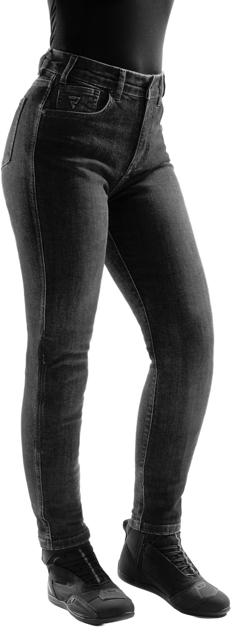 Rebelhorn Motorradhose Classic Damen Motorrad Jeans Verbindungsreißverschluss,Hüftprotektoren enthalten,Knieprotektor