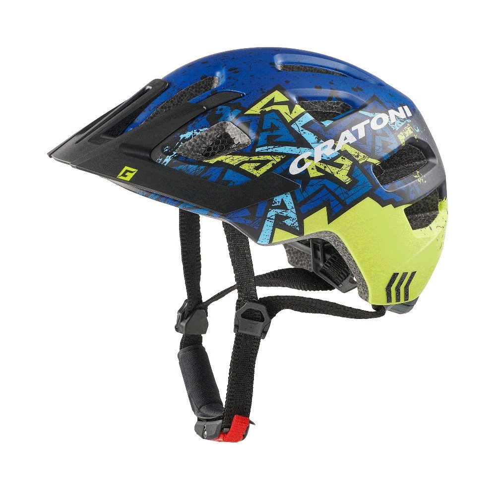 Cratoni Fahrradhelm Maxster PRO #22 matt wildblau/gelb