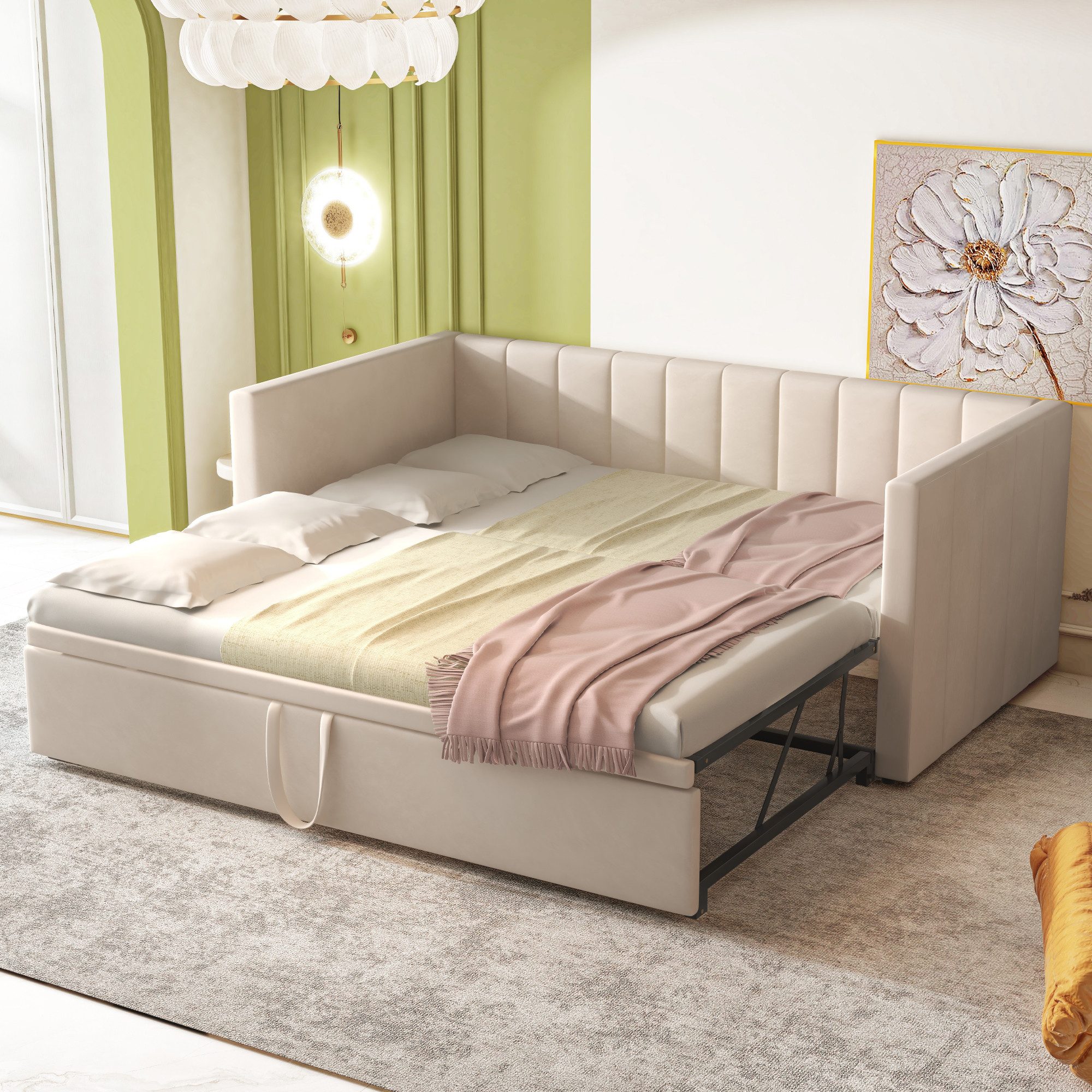 HAUSS SPOLE Schlafsofa 90/180x200 cm Ausziehbares günstig online kaufen