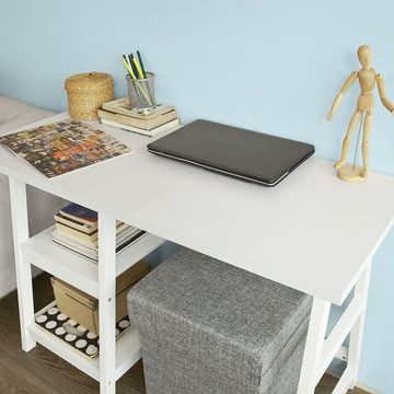 SoBuy Schreibtisch FWT16, mit Ablagen Tisch Computertisch Kinderschreibtisch Bürotisch