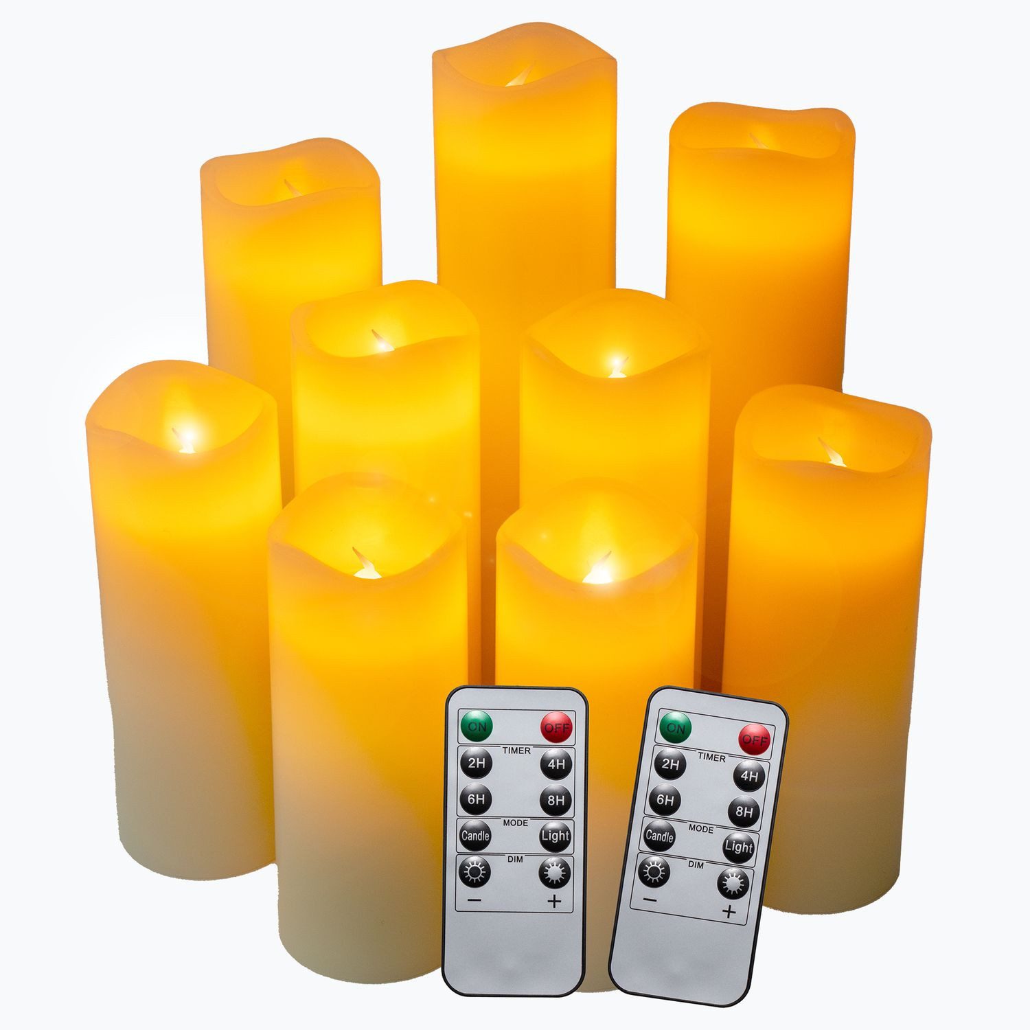 Intirilife LED-Kerze (Set, 9-tlg), LED Kerzen günstig online kaufen