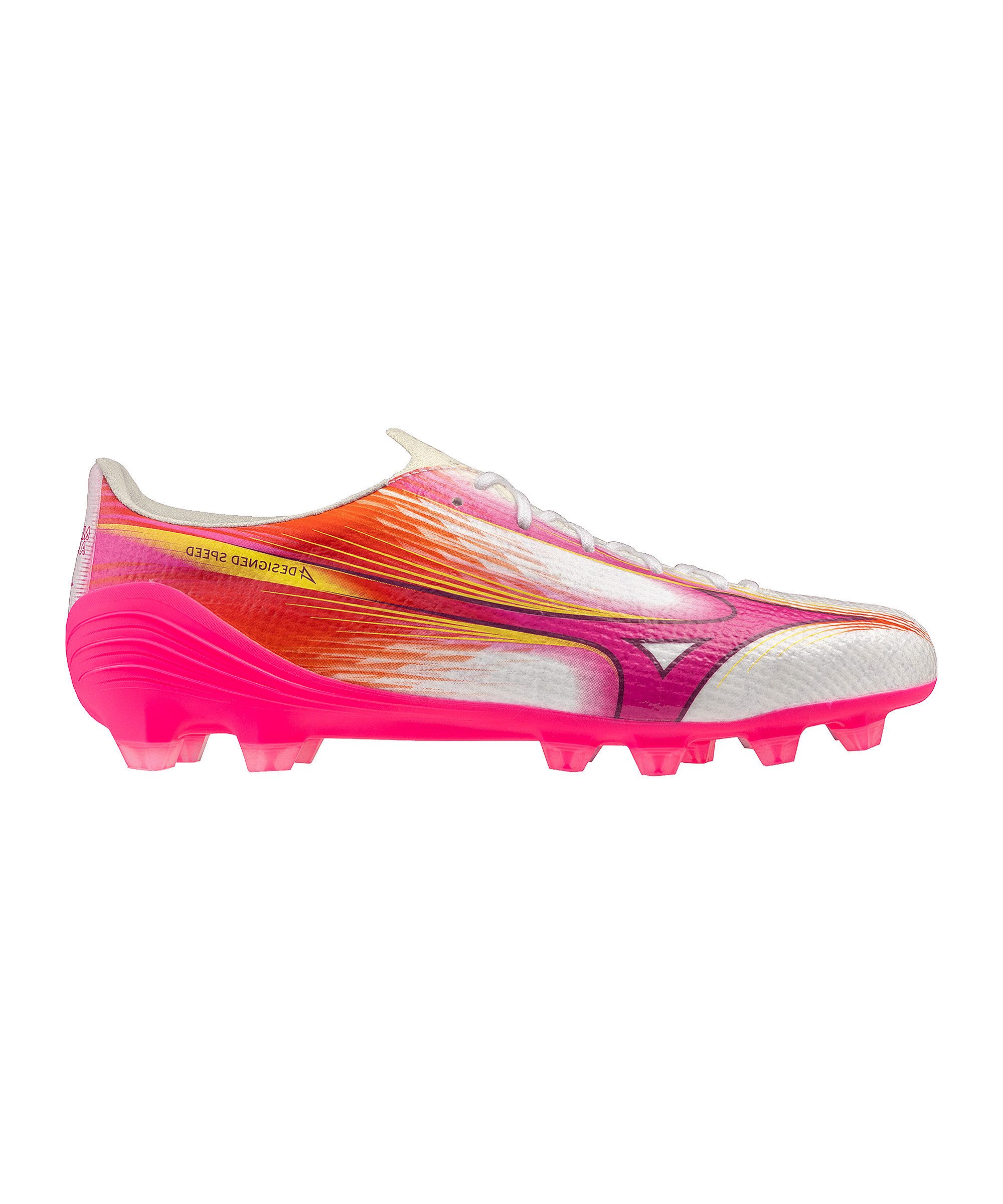 Mizuno Mizuno Alpha III Pro FG Blazing Flair Weiß Unisex Fußballschuh