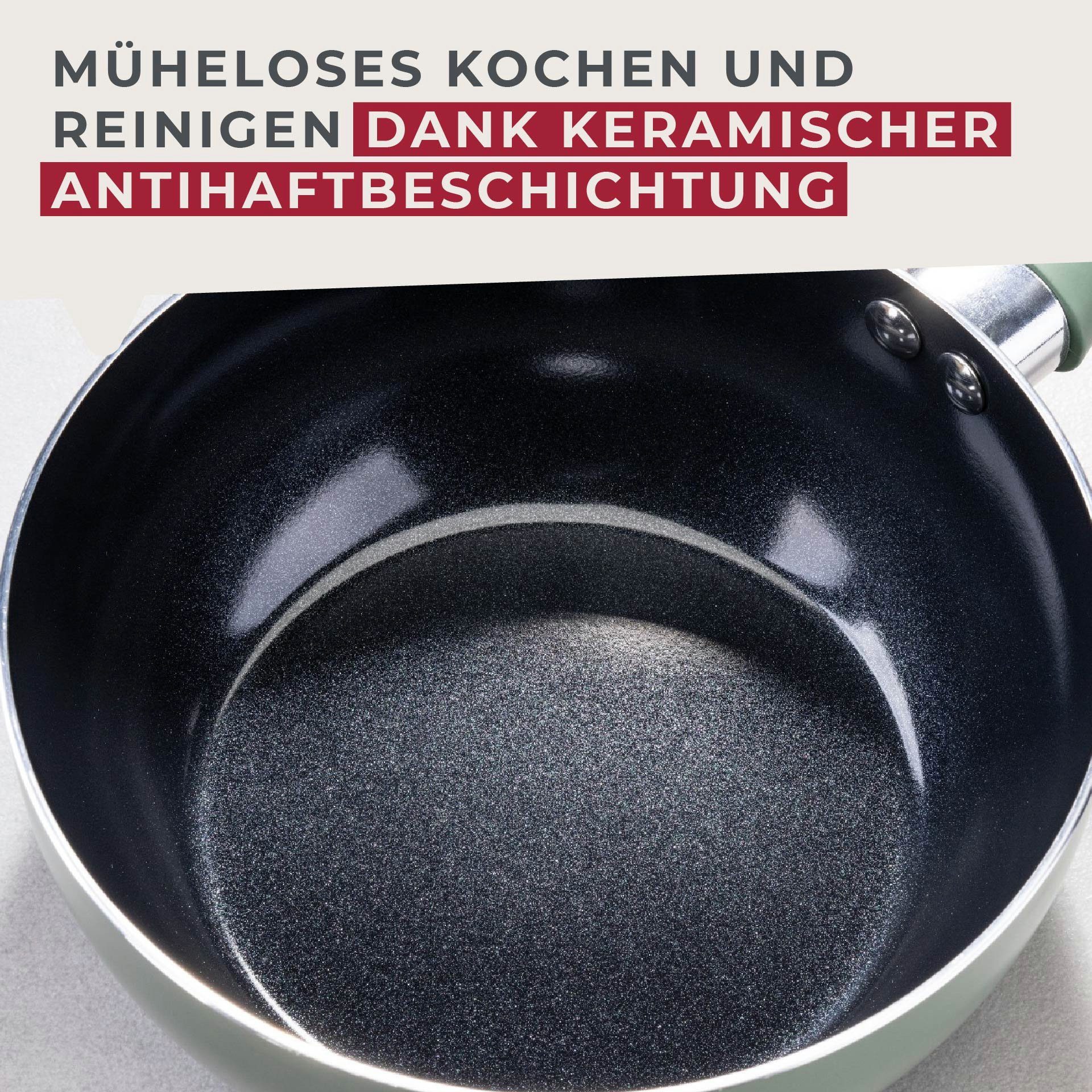 FACKELMANN Bratpfanne Mini Wokpfanne, Mini Cooking, Pfanne Ø18 cm, recyceltes Aluminium