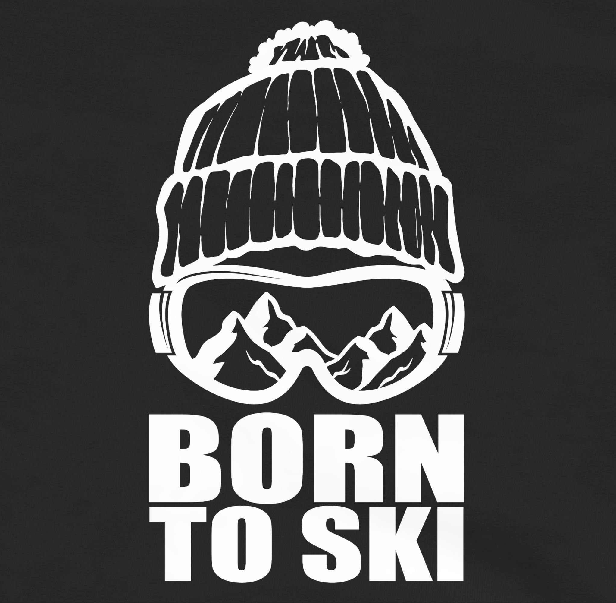 2 to Hoodie Ski Kinder Kleidung Born Shirtracer Schwarz/Rot Sport