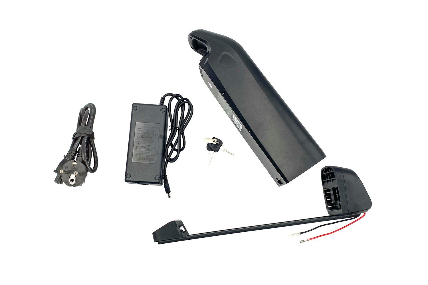 PowerSmart LEB36YP001.89D E-Bike Akku 14,5Ah für Prophete Alu-Trekking-Fahrrad 28" AEG Entdecker Sport Herren / Damen, mit Akkuhalter und Ladegerät Li-ion 14500 mAh (36 V)