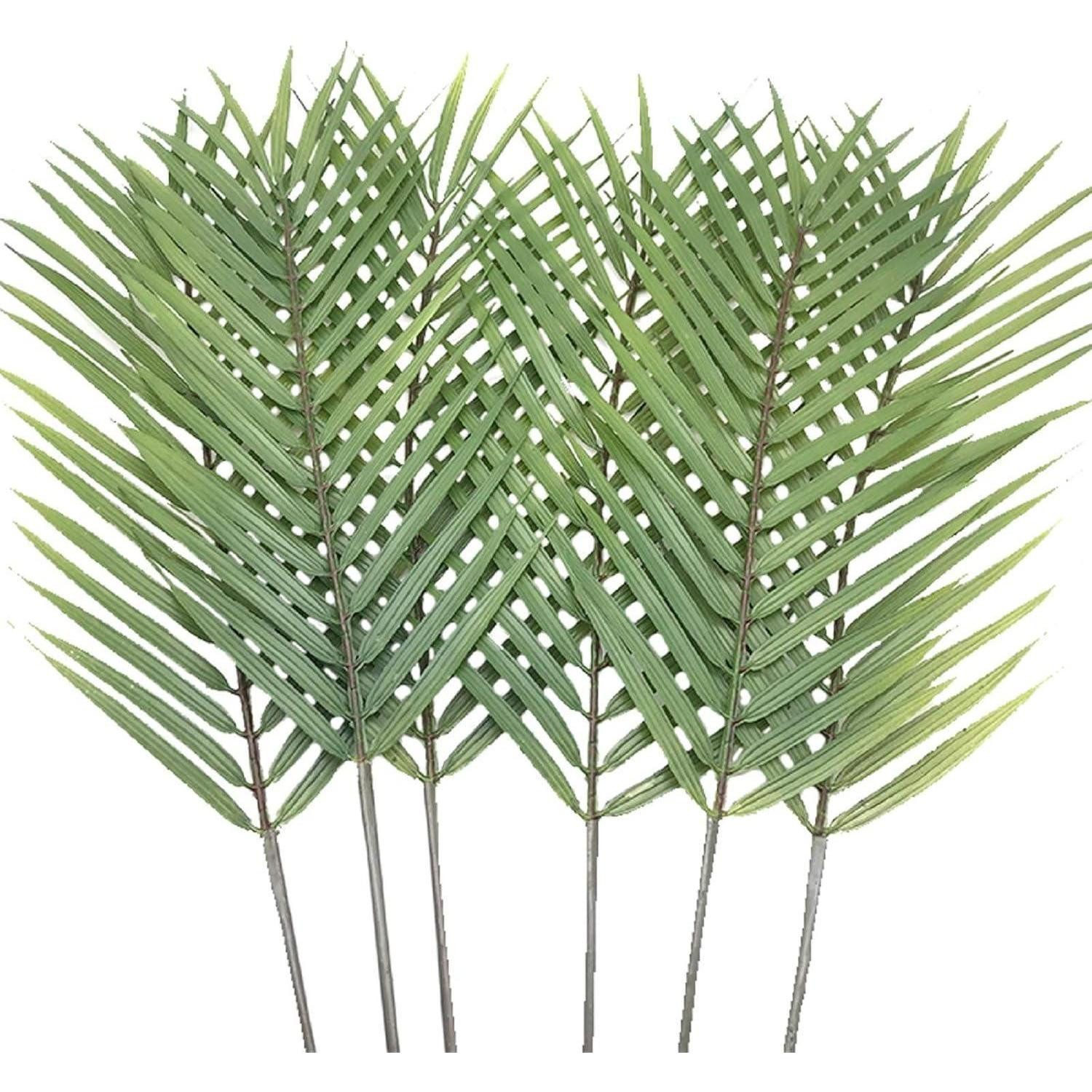Kunstpalme Palmblätter 6 Stück künstlich 29 Zoll hoch Deko Hochzeit, LuxusKollektion, Höhe 30 cm