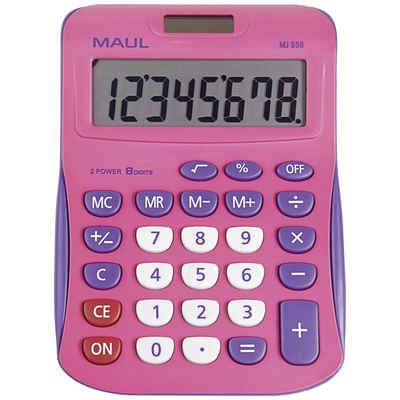 Maul Taschenrechner Maul MJ 550 Tischrechner Pink Display (Stellen): 8 batteriebetrieben