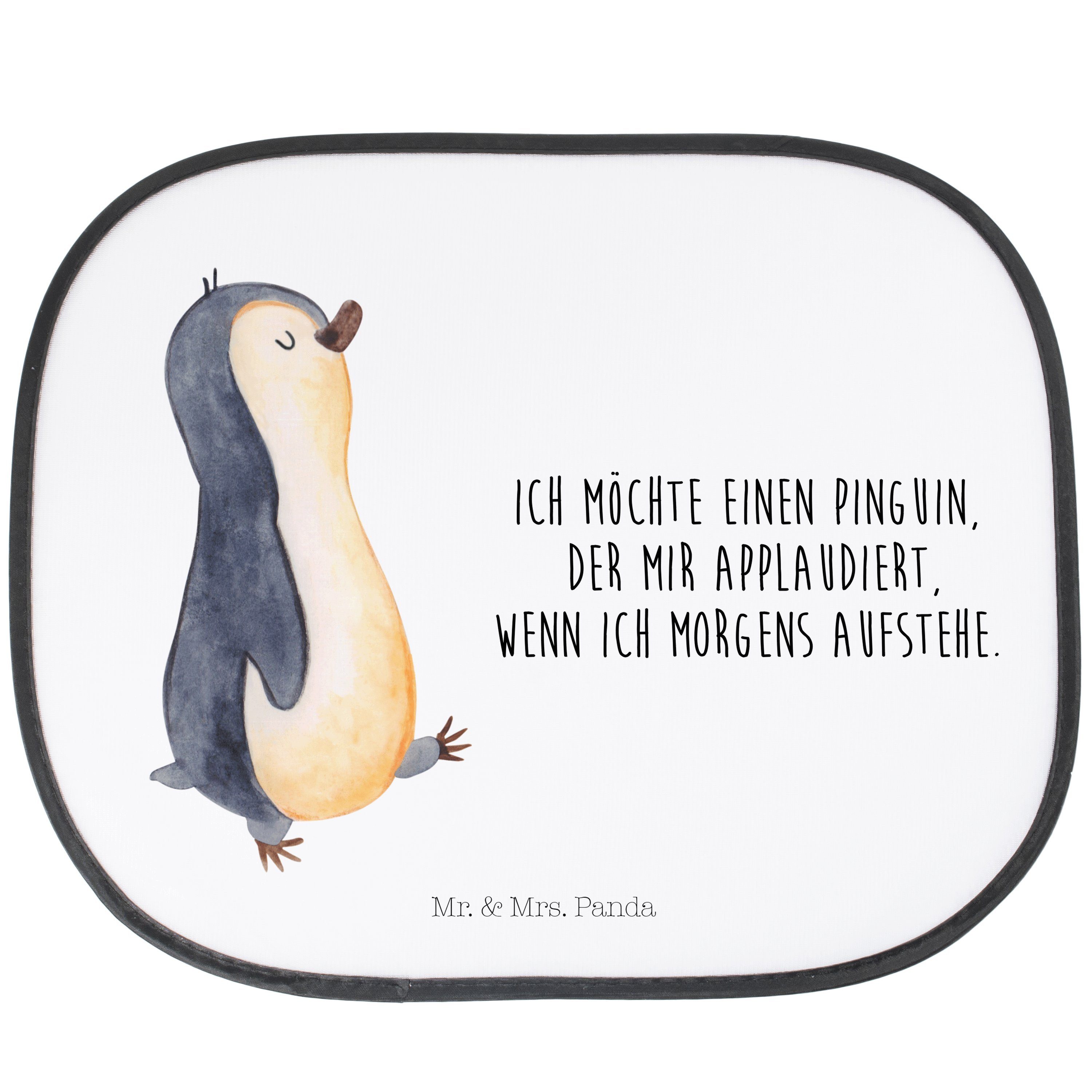 Sonnenschutz Pinguin marschierend - Weiß - Geschenk, Auto
