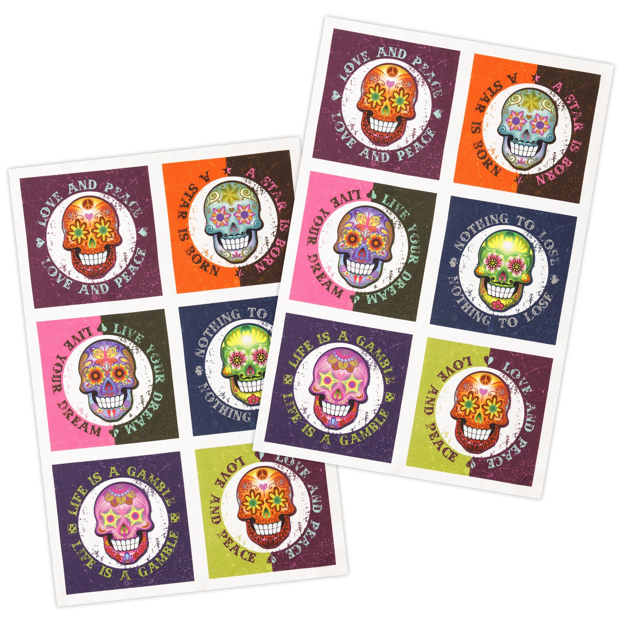 Kracht Geschirrtuch Love and Peace, (Set, 2-tlg., Set), 2er Pack Geschirrtü günstig online kaufen