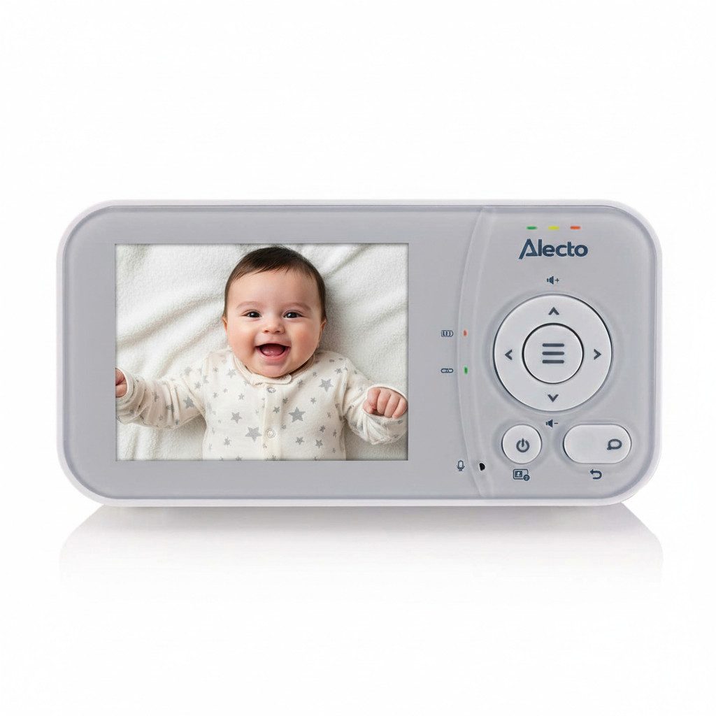 Alecto Video-Babyphone DVM2028, 1-tlg., Nachtsicht, Temperaturanzeige, VOX-Funktion, zwei-Wege Kommunikation