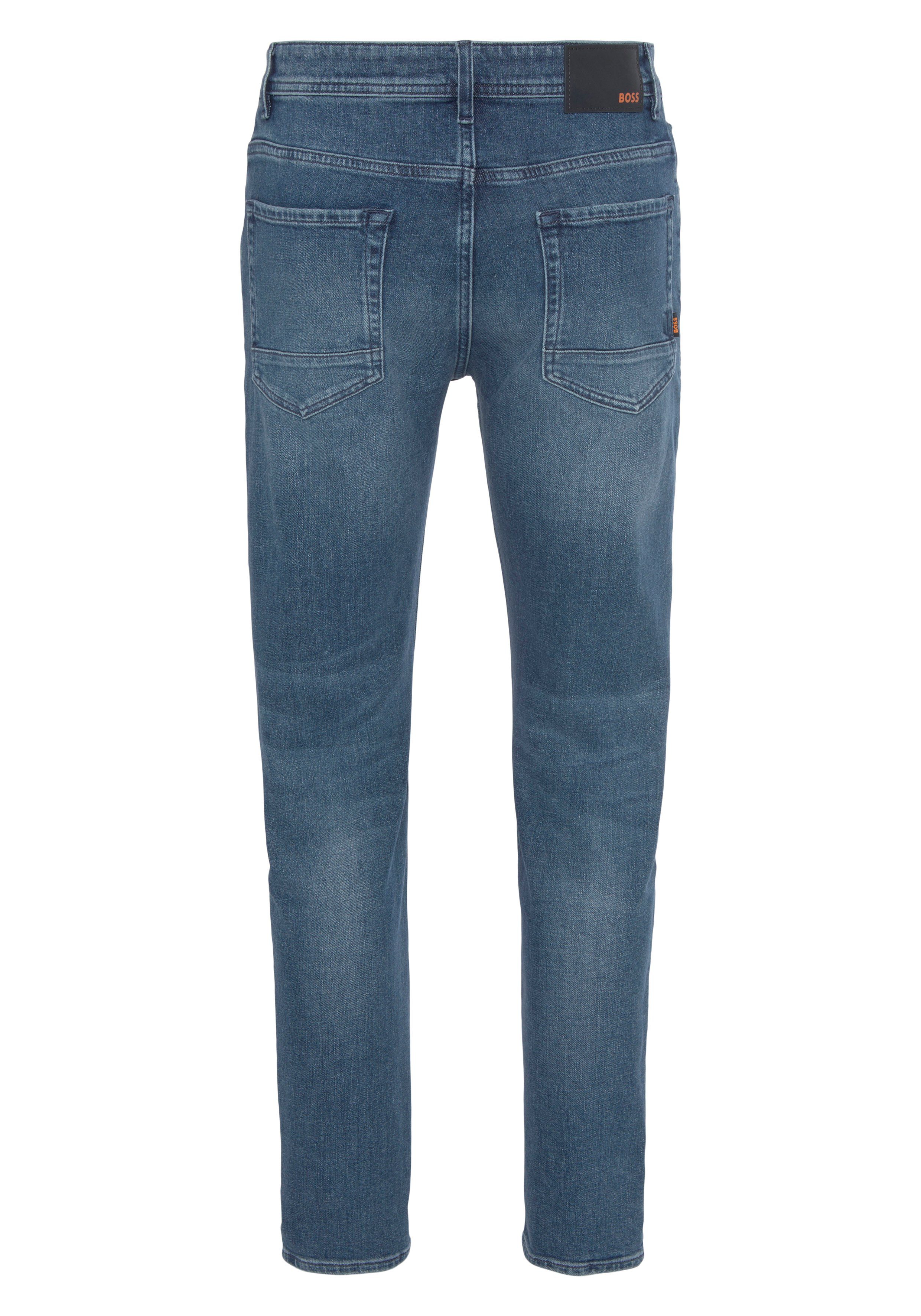 BOSS ORANGE Regular-fit-Jeans Taber Markenlabel mit BC-C