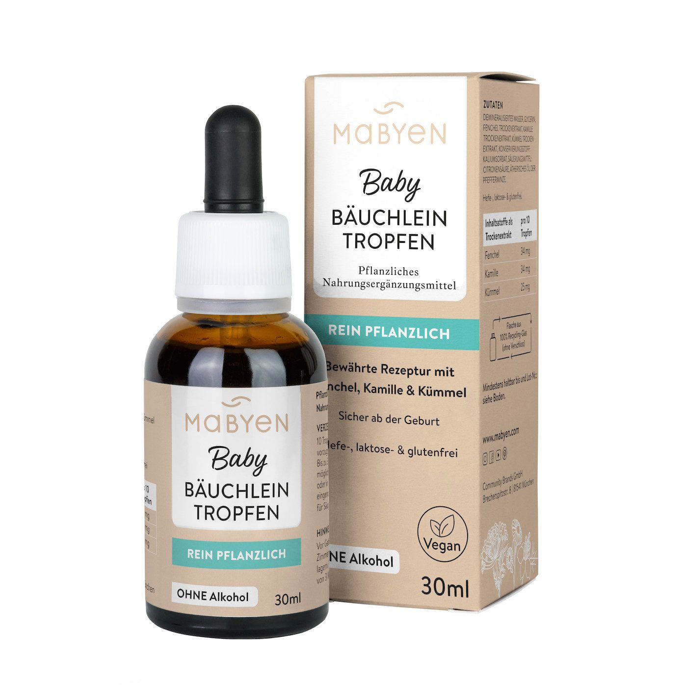MABYEN Körperpflegemittel MABYEN Baby Bäuchlein-Tropfen 30ml, 1-tlg.