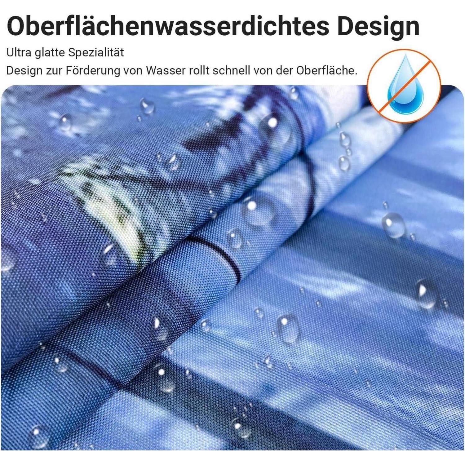 LuxusKollektion Duschvorhang Duschvorhang 180x170 Wald Dschungel Sunshine Forest 180 x 170 cm