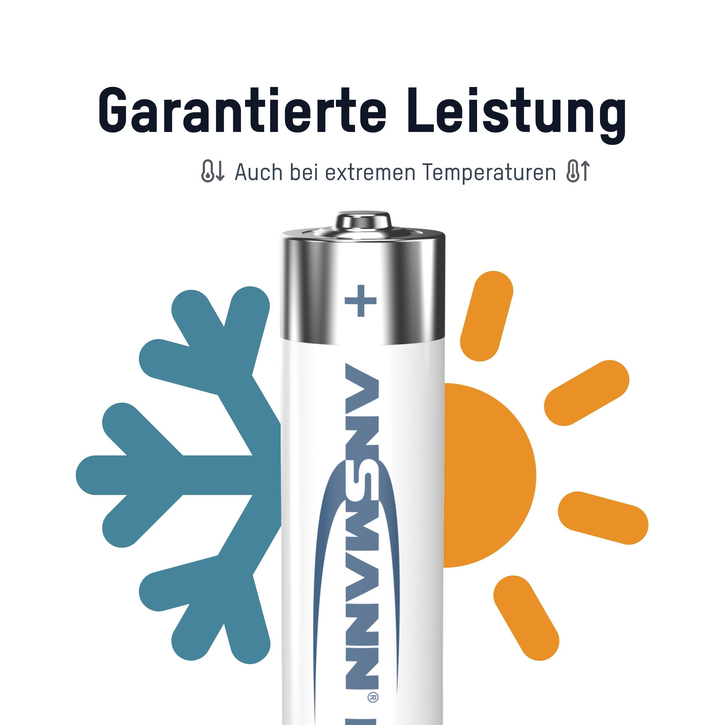 ANSMANN AG Set 40x Alkaline AA,60x Hörgerätezelle 312 Batterie