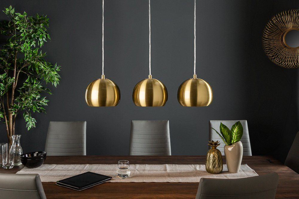 riess-ambiente Hängeleuchte GOLDEN BALL gold, ohne Leuchtmittel, Wohnzimmer · Metall · Esszimmer · Modern Design