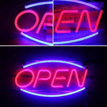GelldG LED Nachtlicht LED Open Leuchtreklamen Open Wort Neon Nachtlichter für Raumdekor