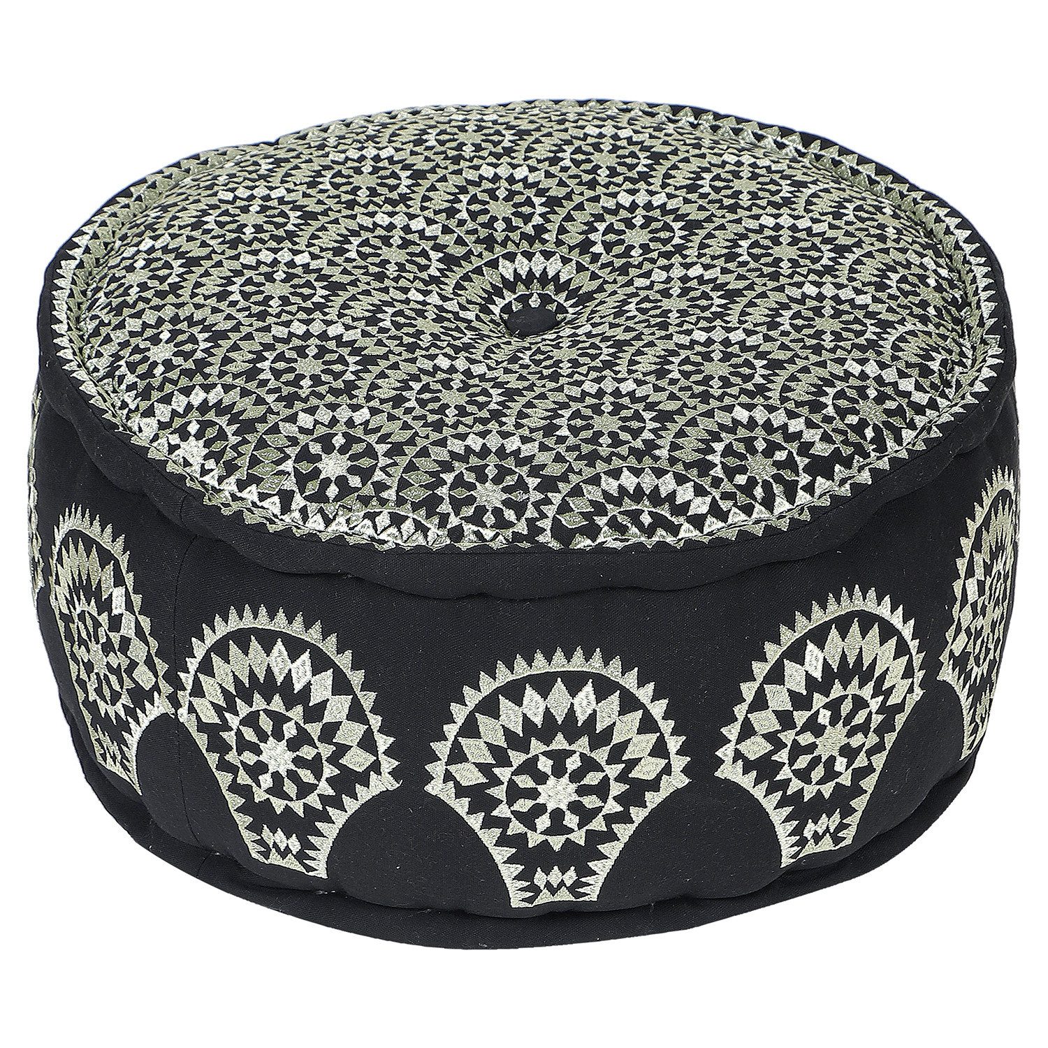 Marrakesch Orient & Mediterran Interior Pouf Marokkanischer Pouf Hocker Deko Amaya (1-St), Handarbeit