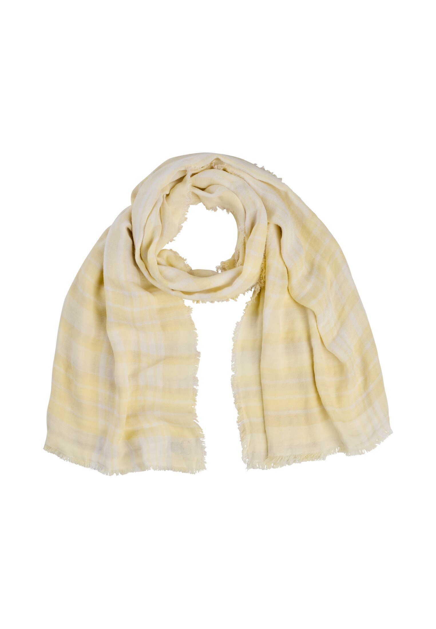 camel active Modeschal Softer Webschal aus Baumwollmix