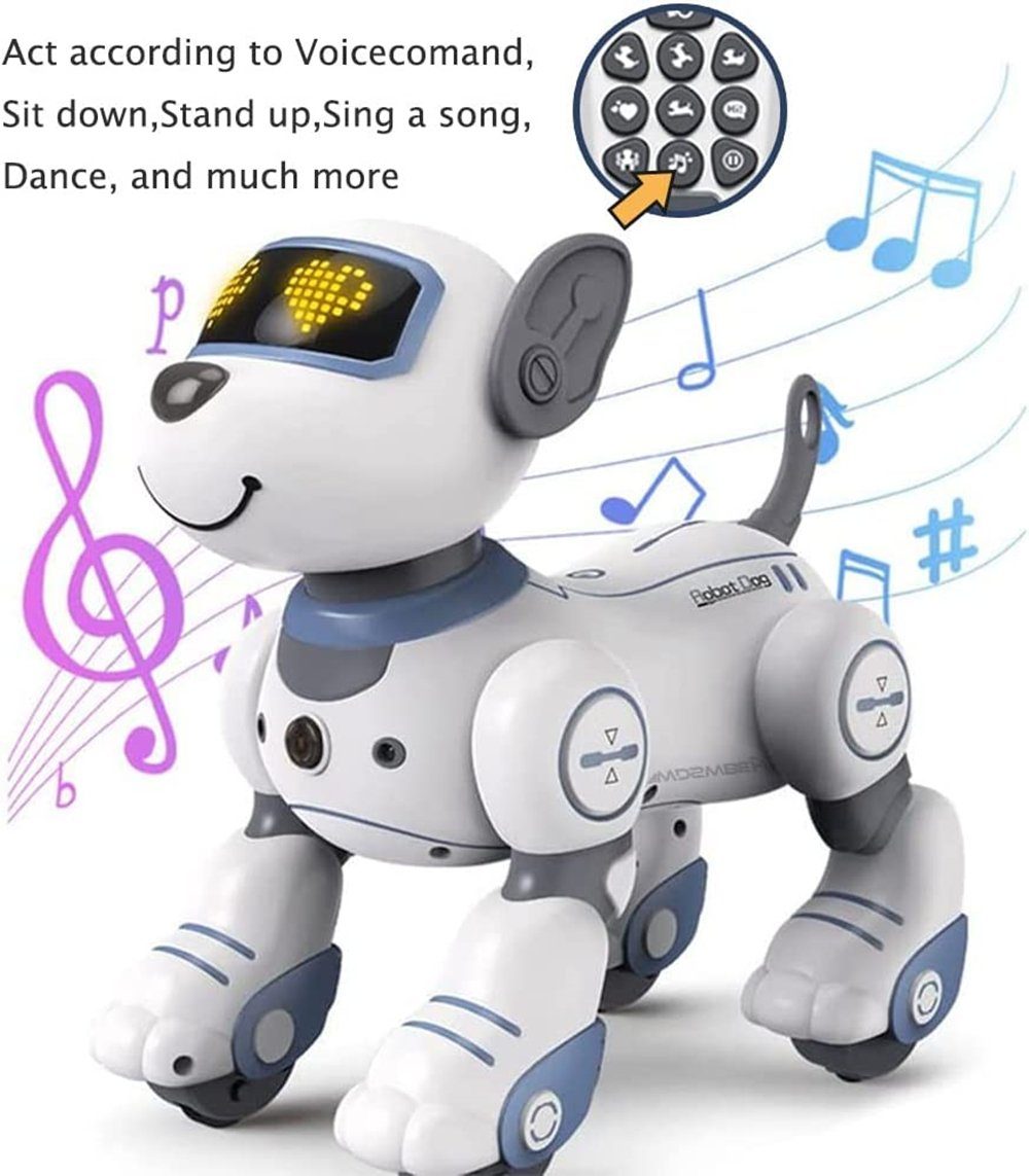 autolock Robotertier Intelligenter Stunt-Roboter,Neue cool Roboterhund-Begleitenspielzeug (1-tlg), programmierbarer Roboter-Welpe,intelligenter interaktiver Spielzeug