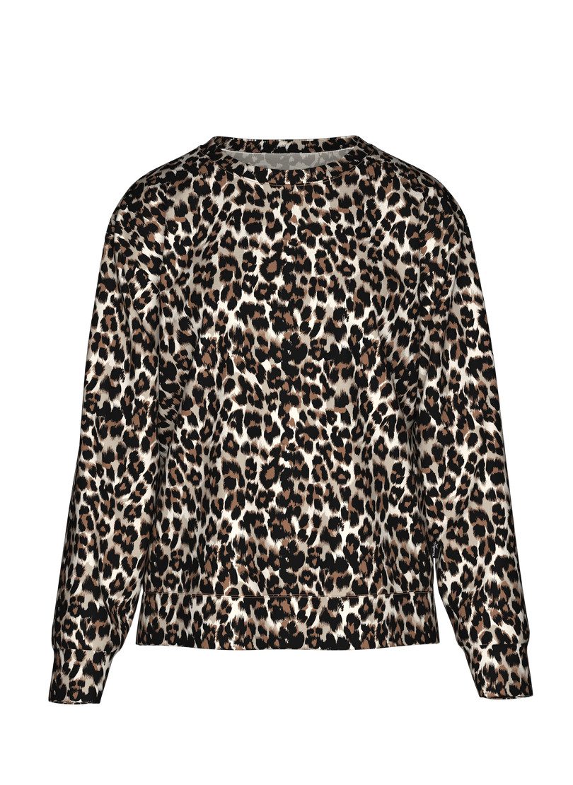 Trigema Sweatshirt TRIGEMA Sweatshirt mit Allover-Leo-Print günstig online kaufen