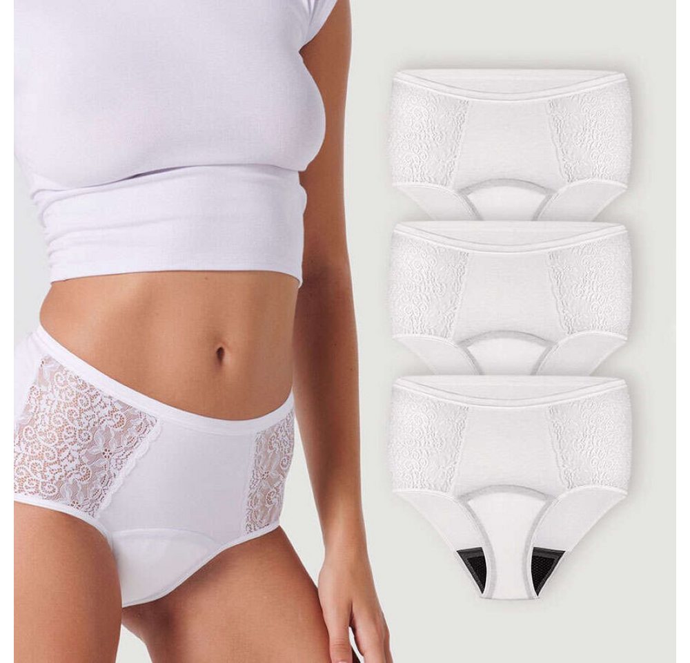 siegmund care Inkontinenz-Pants Damen Hipster mit Spitze seitlich, 60 ml in 24 Stunden, L Gr., 3-St.