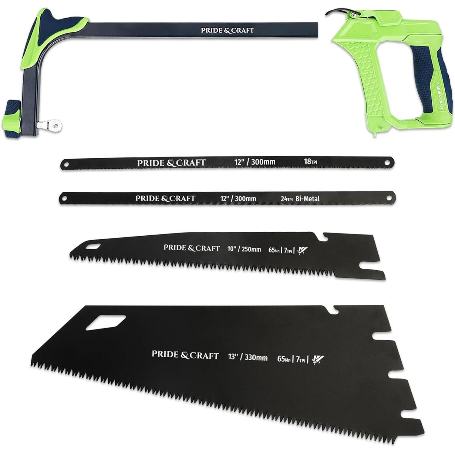 LuxusKollektion Bügelsäge Handsäge 4in1 Universal mit 4 Klingen, Schnellwechsel (1-St)