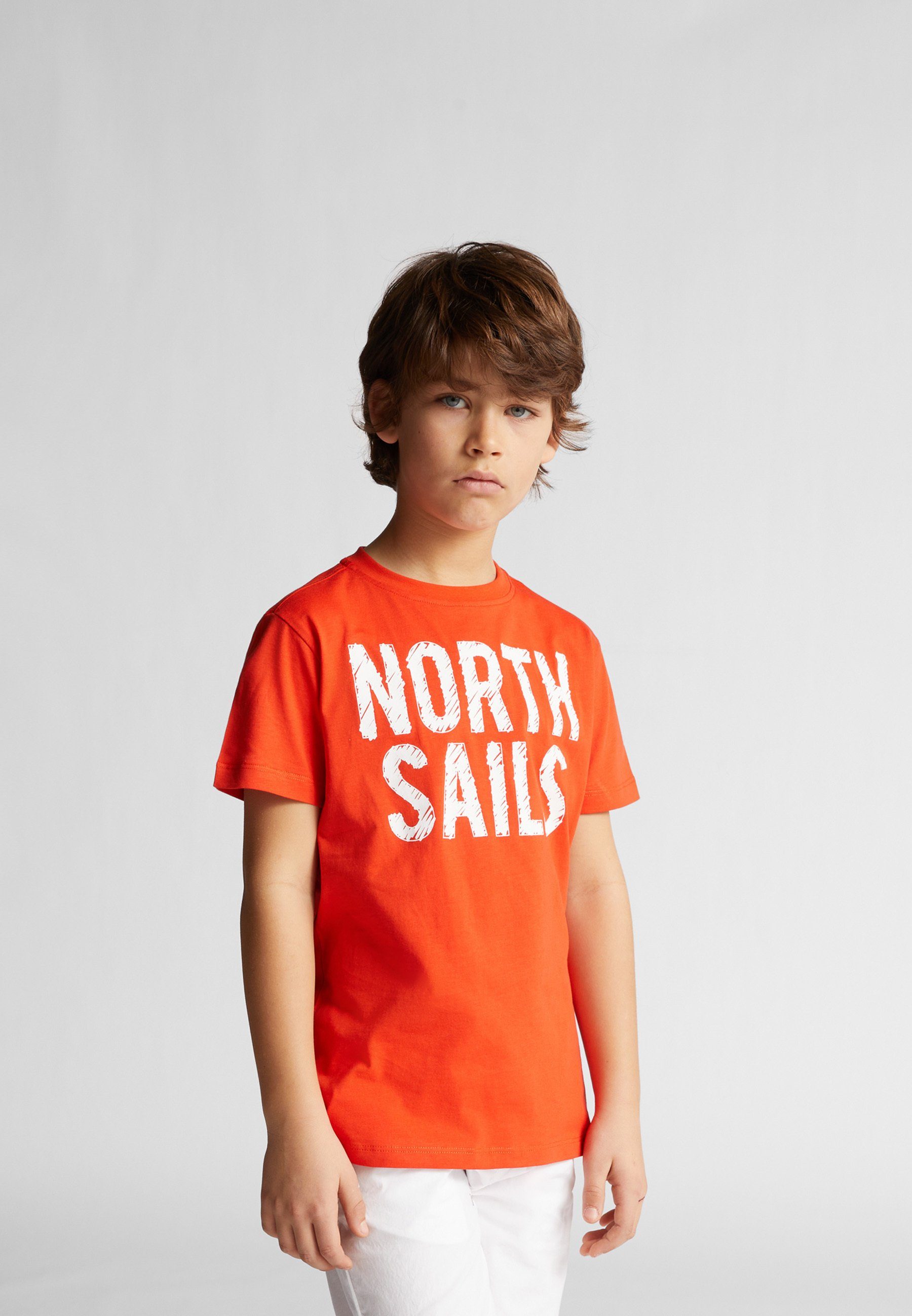 North Sails T-Shirt Baumwoll-Jersey-T-Shirt LOBSTER