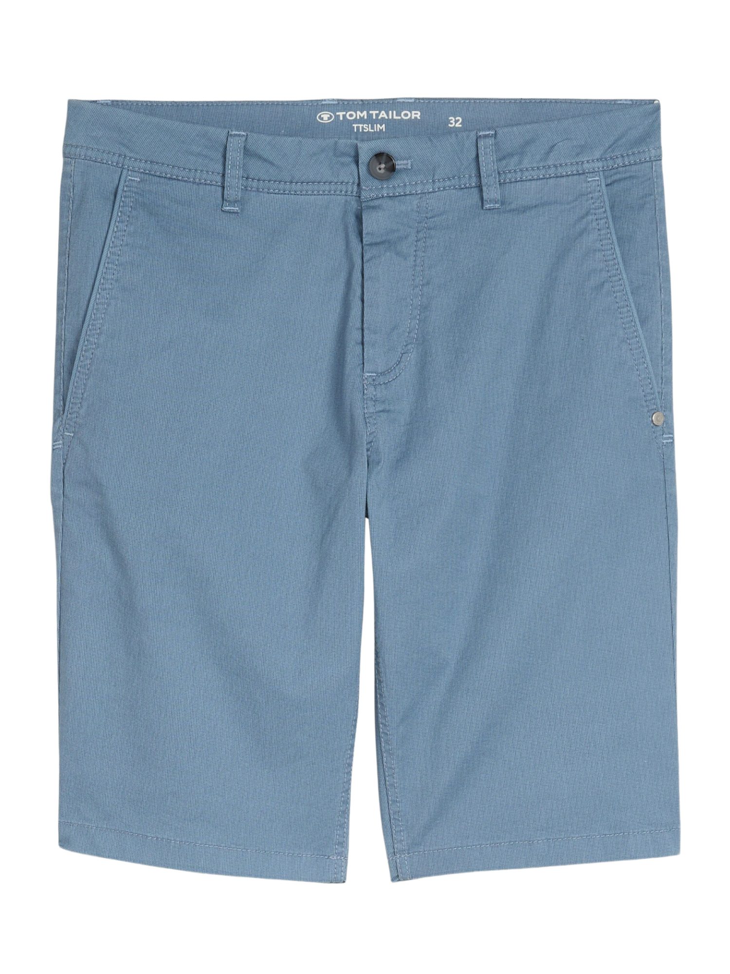 TOM TAILOR Bermudas O blau,Casual,Baumwolle,Unifarben,Regular Fit,Mittel