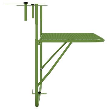 furnicato Gartentisch Balkontisch Grün 60x40 cm Stahl