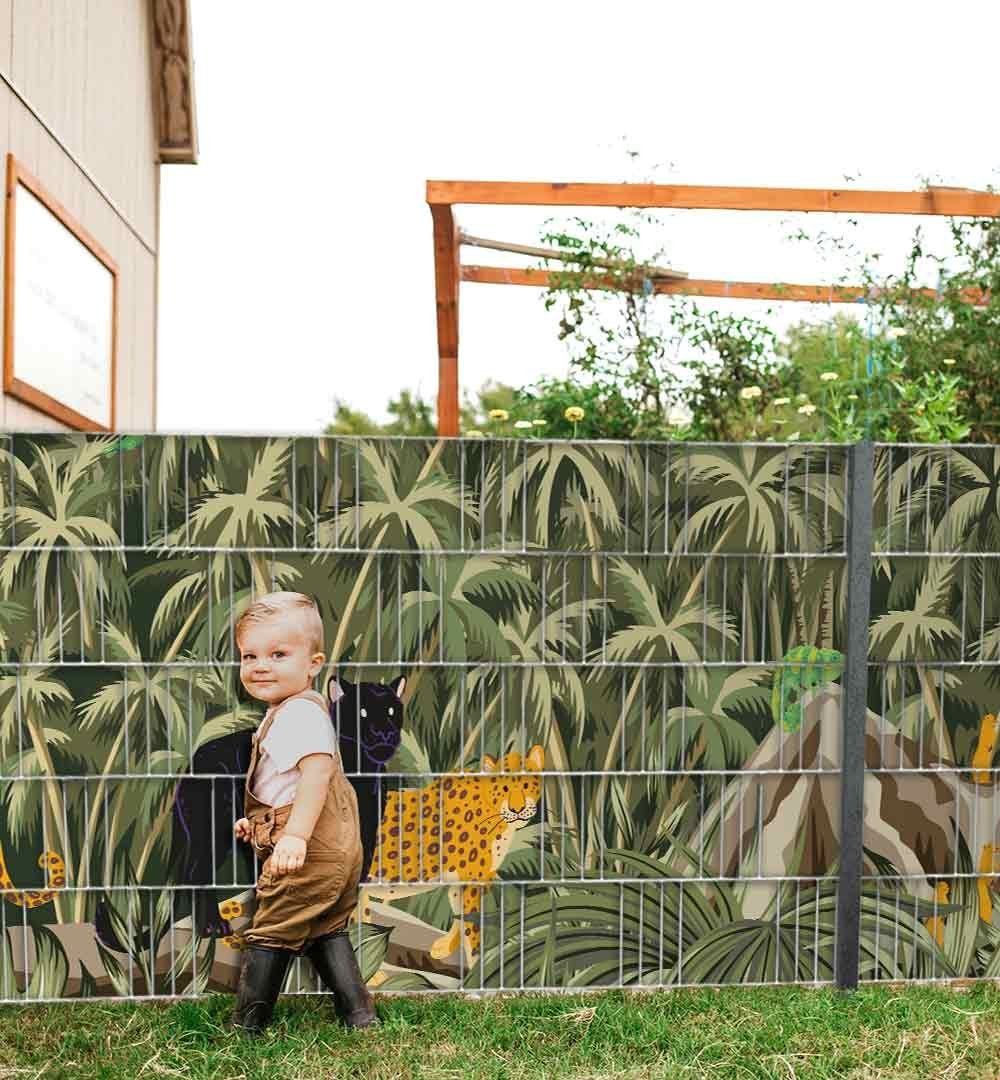 Sichtschutzstreifen Sichtschutzstreifen Dschungel Sichtschutz Garten Zaun
