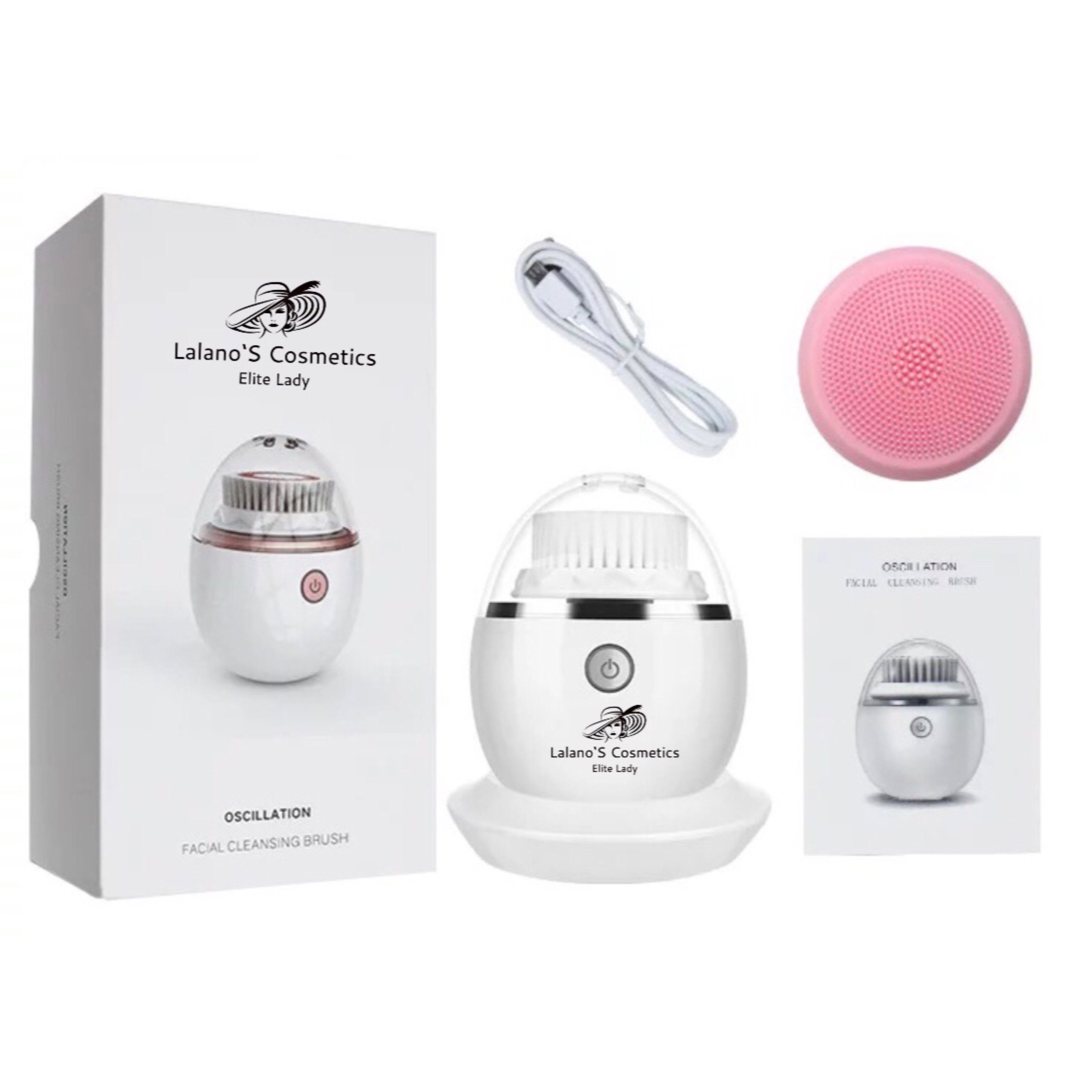 Lalano`S Cosmetics Elektrische Gesichtsreinigungsbürste 3D Oscillation Facial Cleansing Brush, Maniküre Pediküre Set, kosmetikbehandlungsgerät