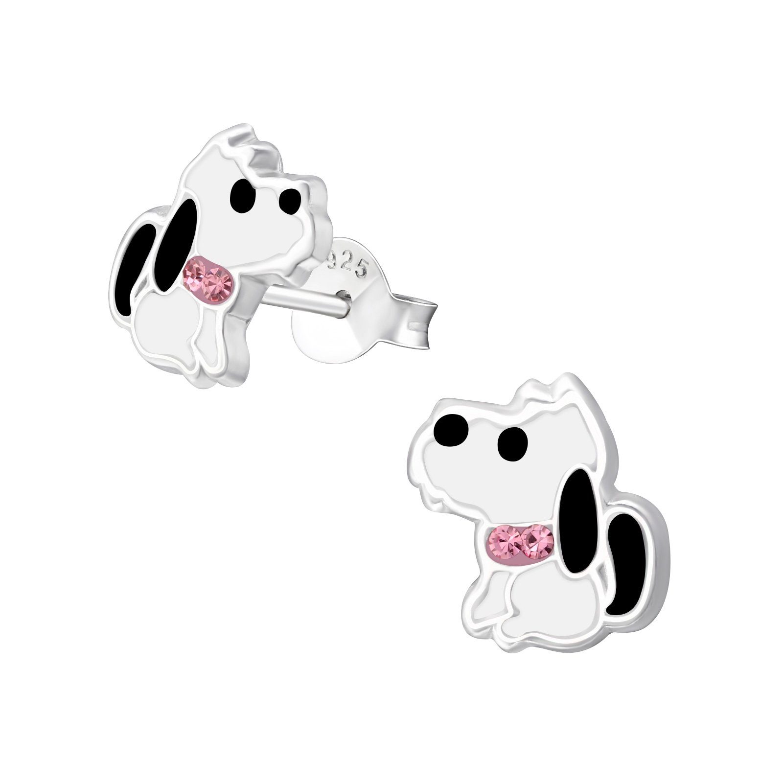 Monkimau Ohrring-Set Hunde Ohrringe aus 925 Silber, Hypoallergen