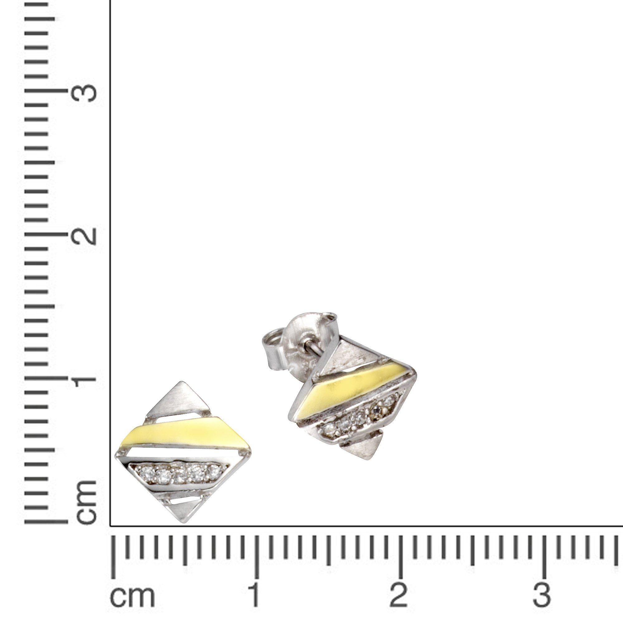 Vivance Paar Ohrstecker 925 Silber zweifarbig günstig online kaufen