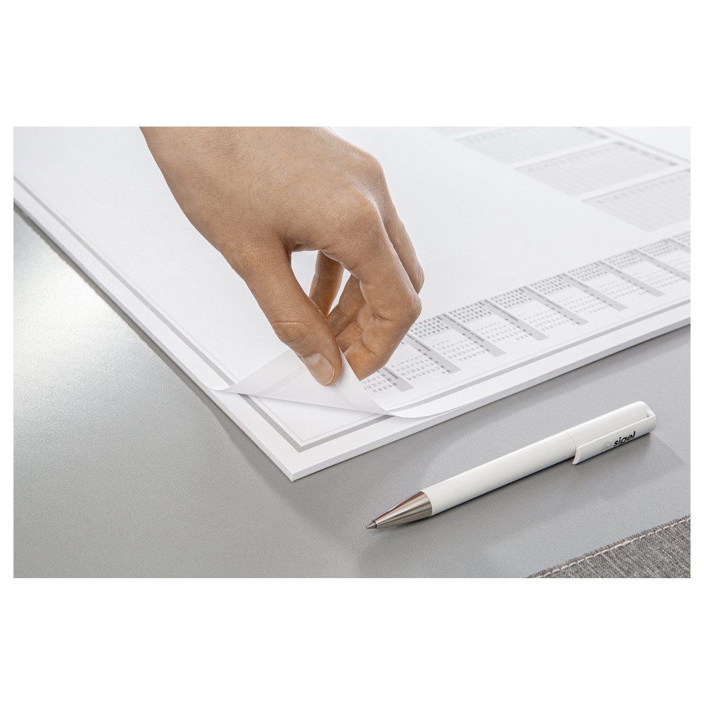 Sigel Schreibtischunterlage Sigel H6355 Schreibunterlage Papier Wochenplan (B x H) 59.50 cm x 41